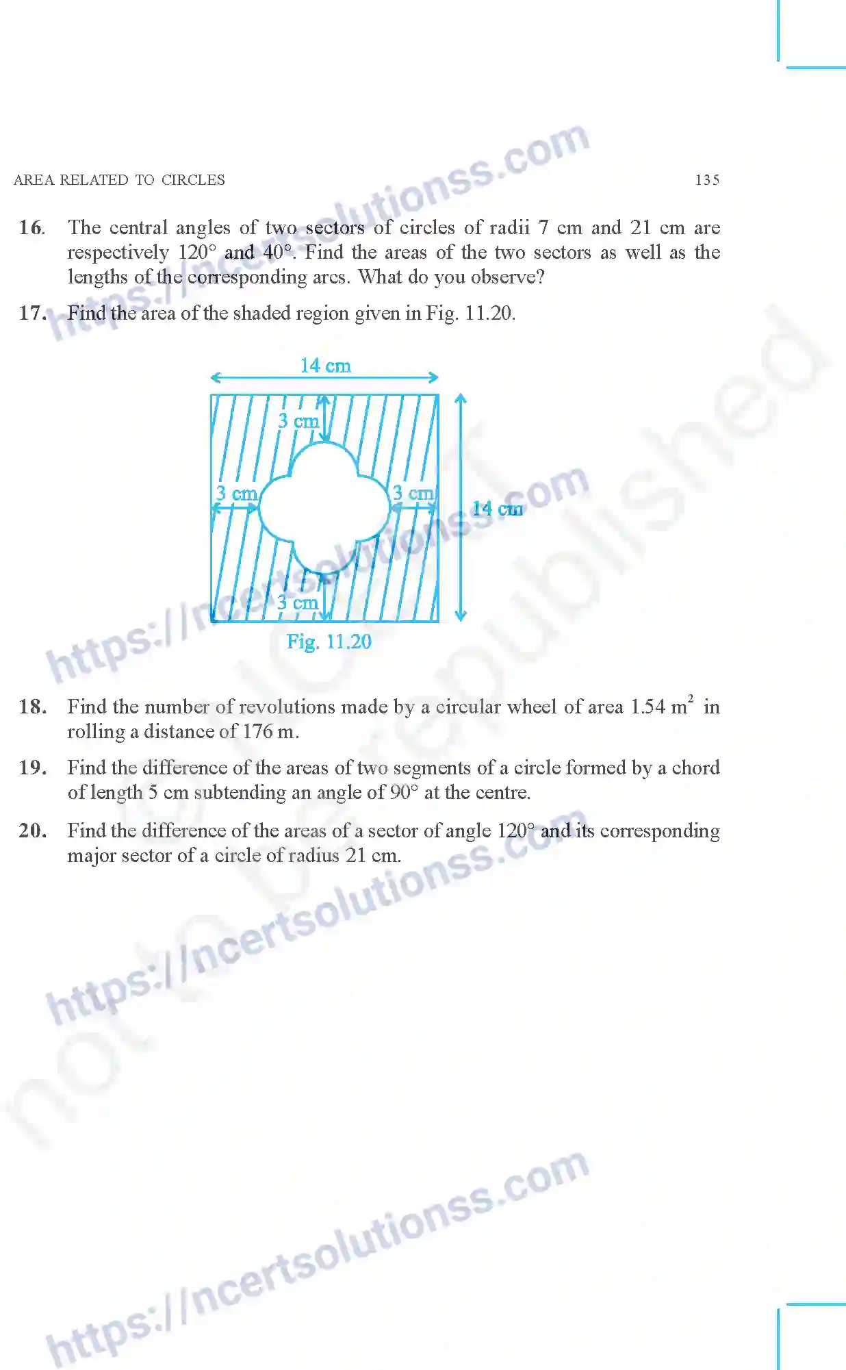 NCERT-Exemplar-Questions-Class-10-Mathematics--Area-Related-To-Circles-156-page-17