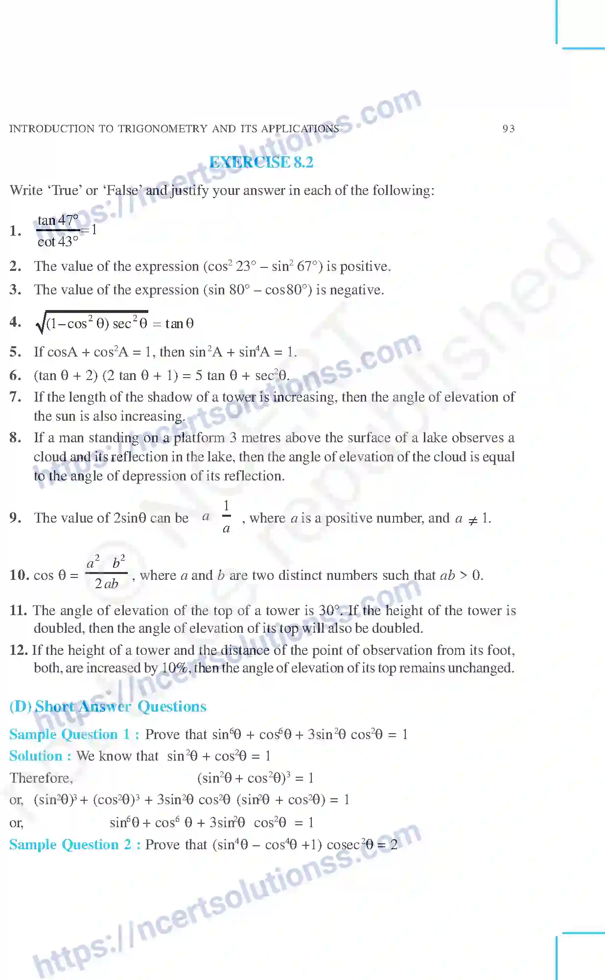 NCERT-Exemplar-Questions-Class-10-Mathematics--Introduction-to-Trigonometry-and-its-Applications-153-page-7