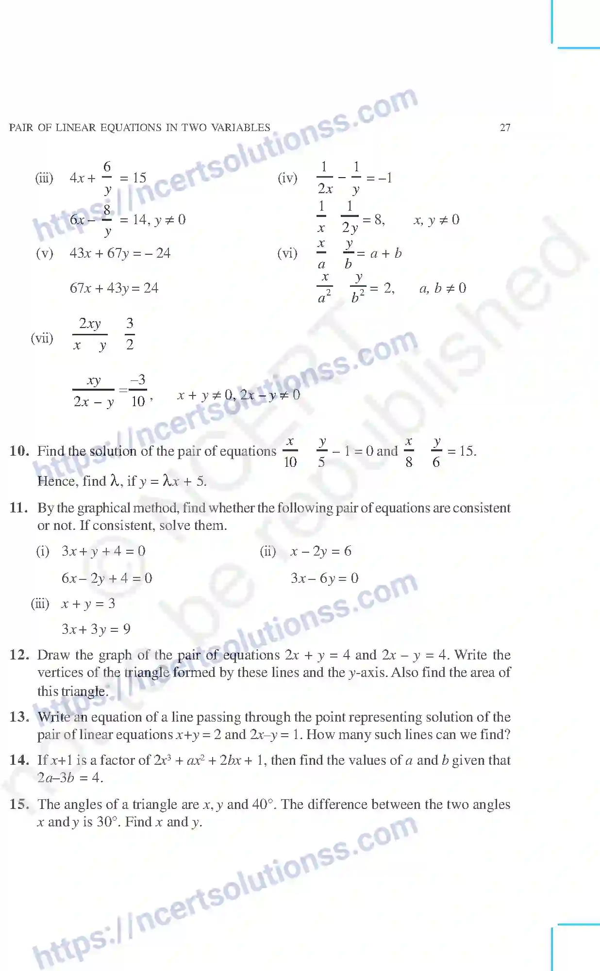 NCERT-Exemplar-Questions-Class-10-Mathematics--Pair-of-Liner-Equation-in-Two-Variable-148-page-12