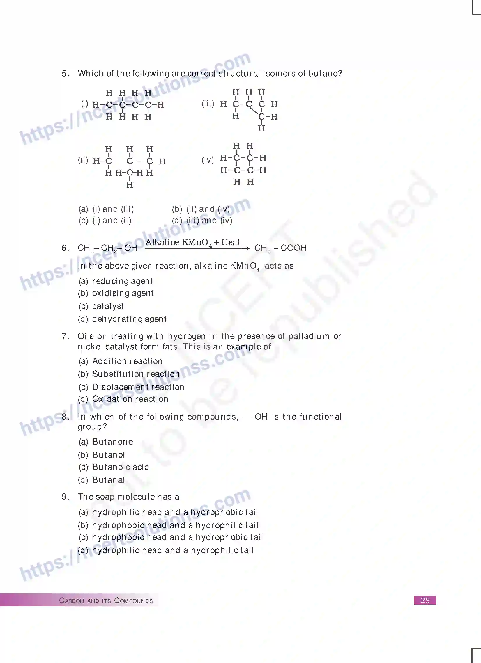 NCERT-Exemplar-Questions-Class-10-Science--Carbon-and-its-Compounds-165-page-2