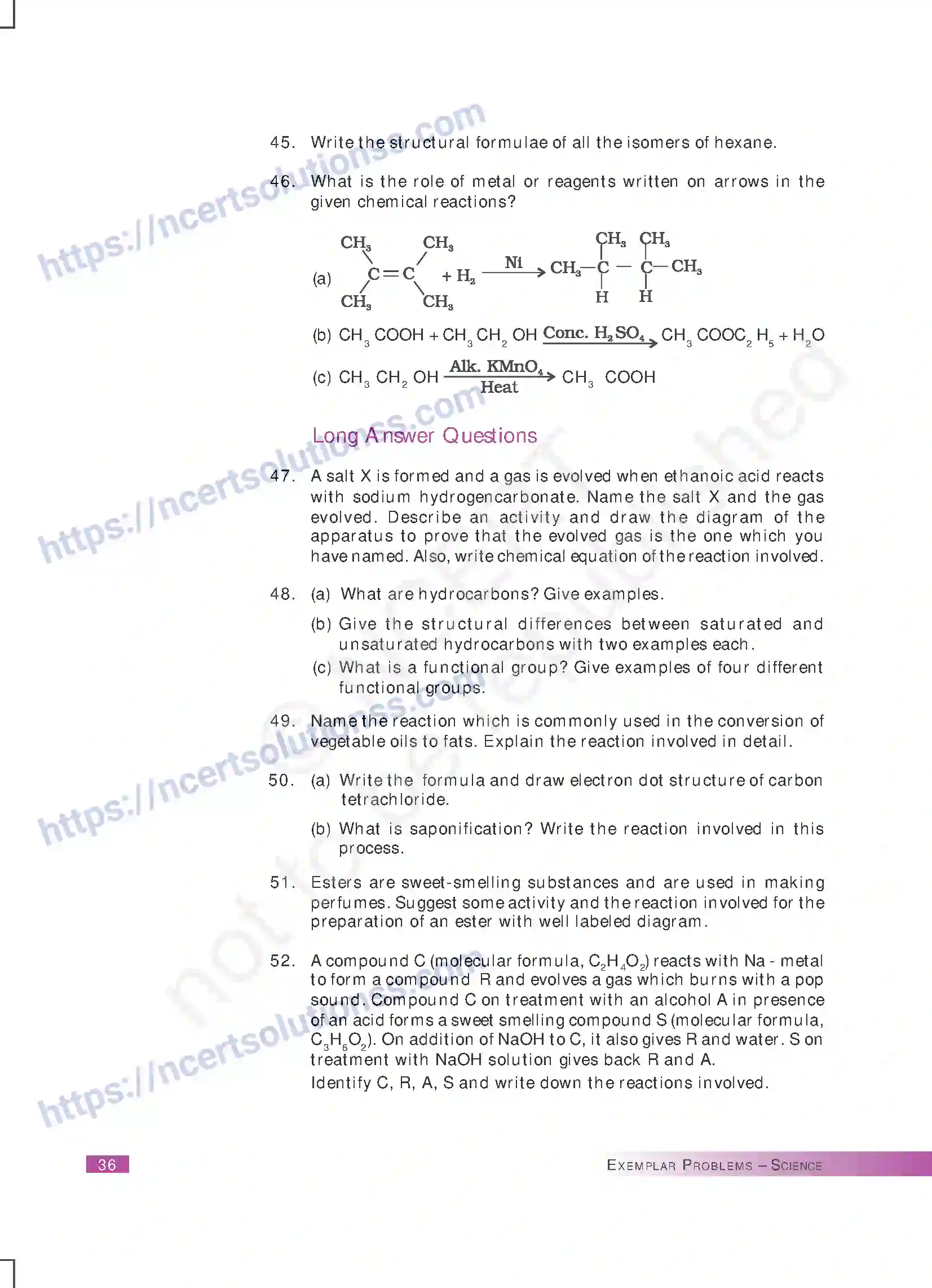 NCERT-Exemplar-Questions-Class-10-Science--Carbon-and-its-Compounds-165-page-9