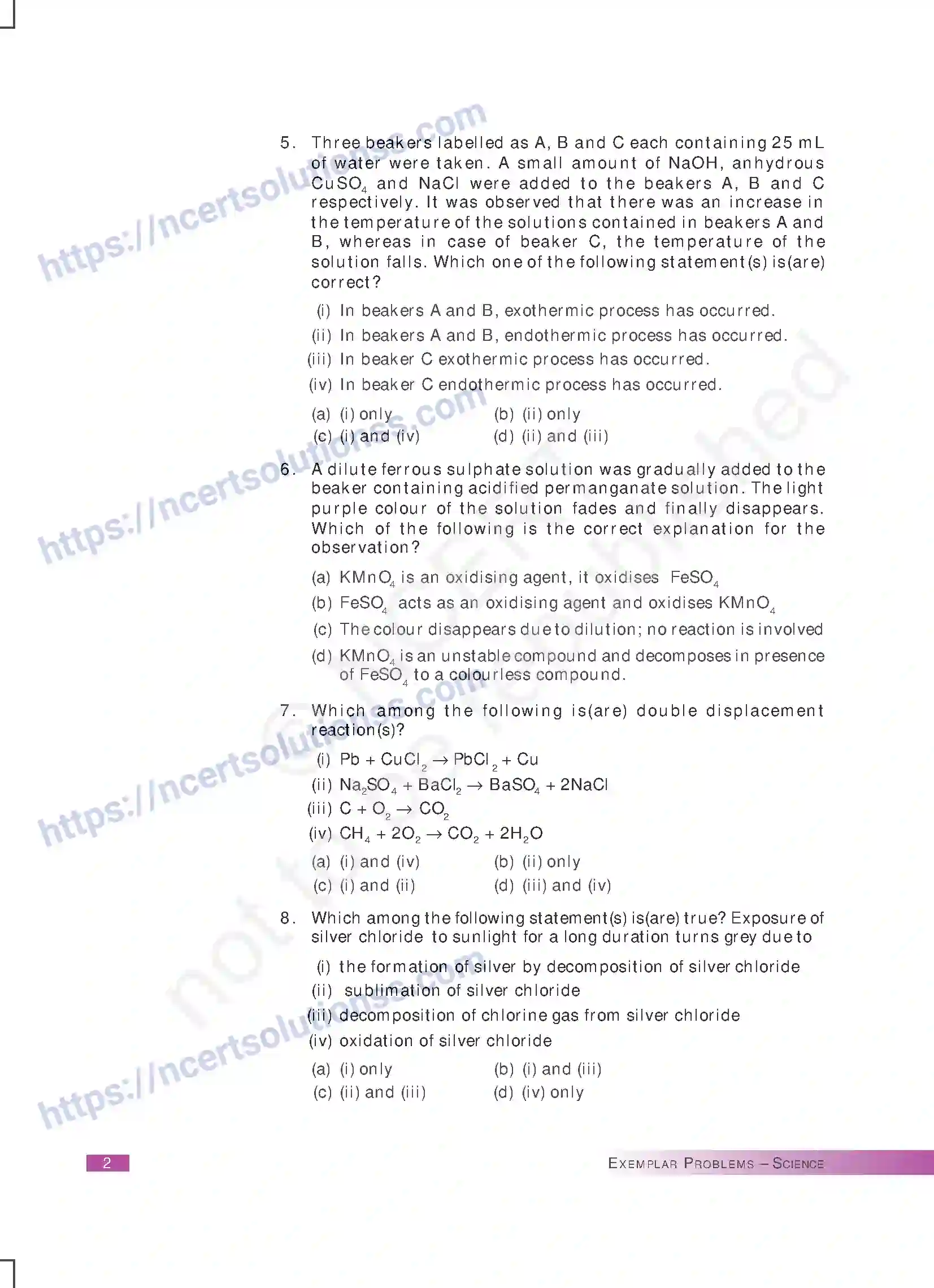 NCERT-Exemplar-Questions-Class-10-Science--Chemical-Reactions-and-Equations-162-page-2