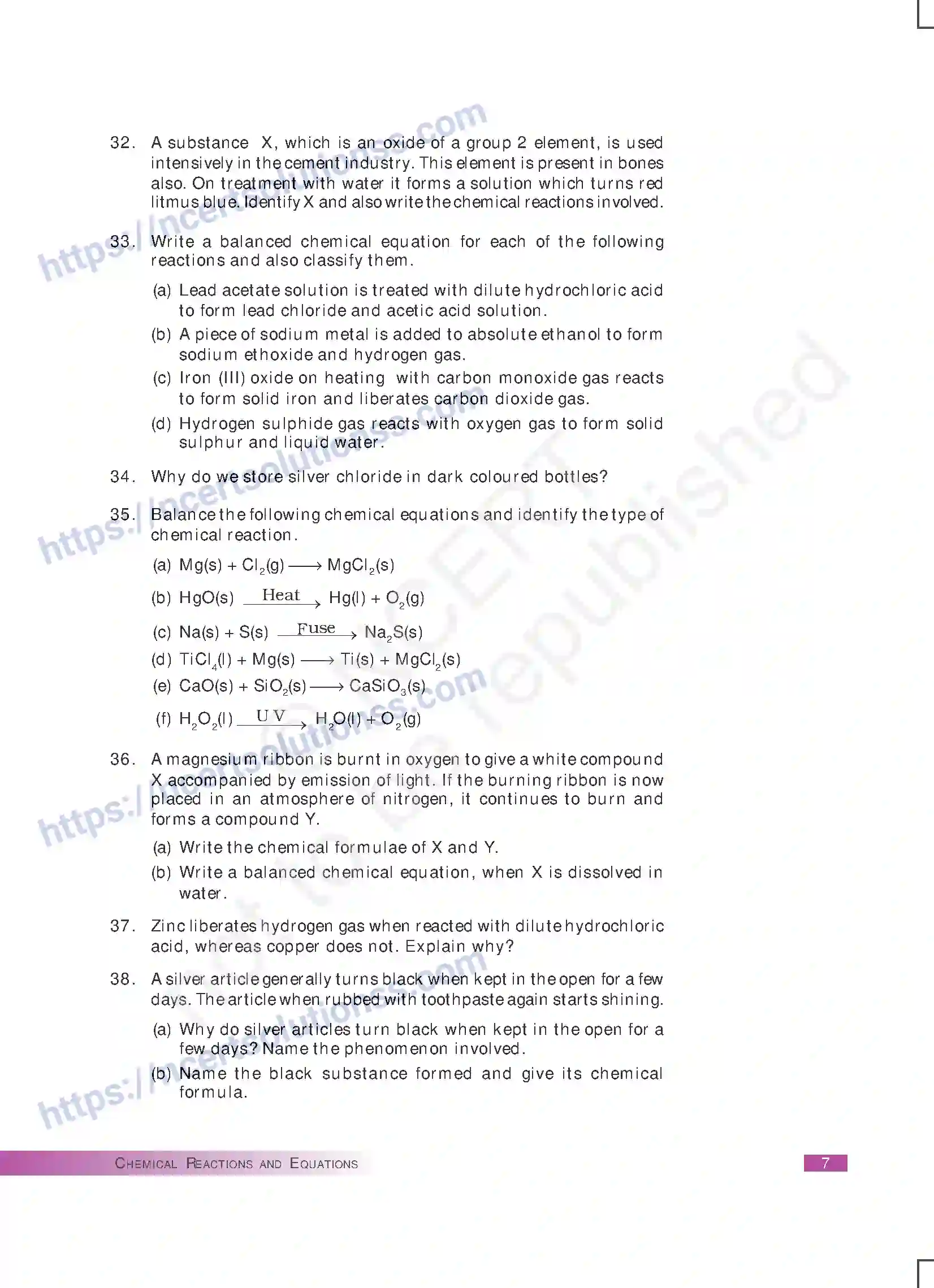 NCERT-Exemplar-Questions-Class-10-Science--Chemical-Reactions-and-Equations-162-page-7
