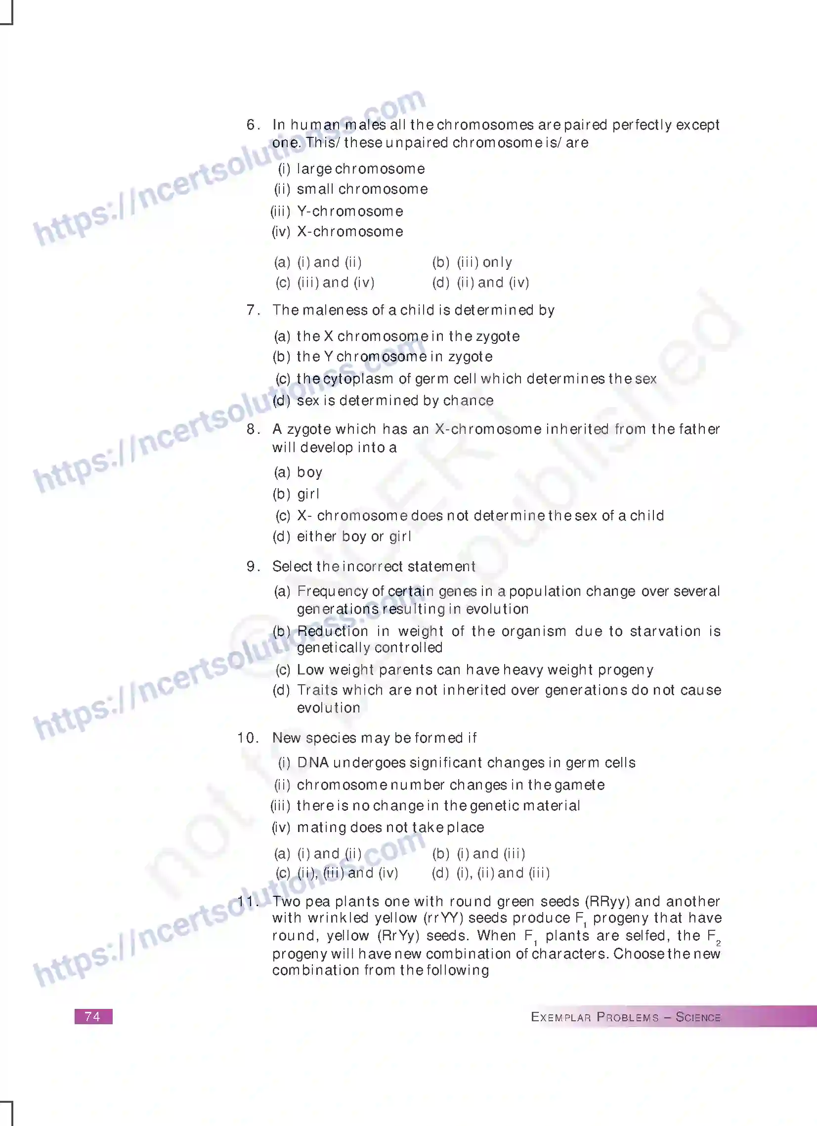 NCERT-Exemplar-Questions-Class-10-Science--Heredity-and-Evolution-170-page-2
