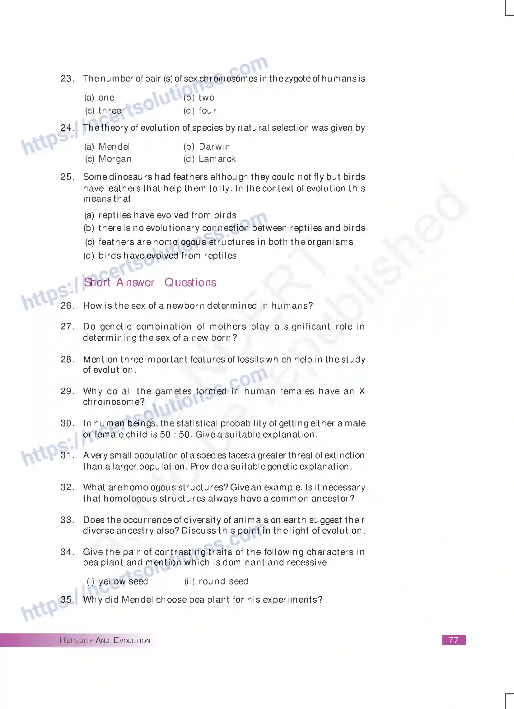 NCERT-Exemplar-Questions-Class-10-Science--Heredity-and-Evolution-170-page-5