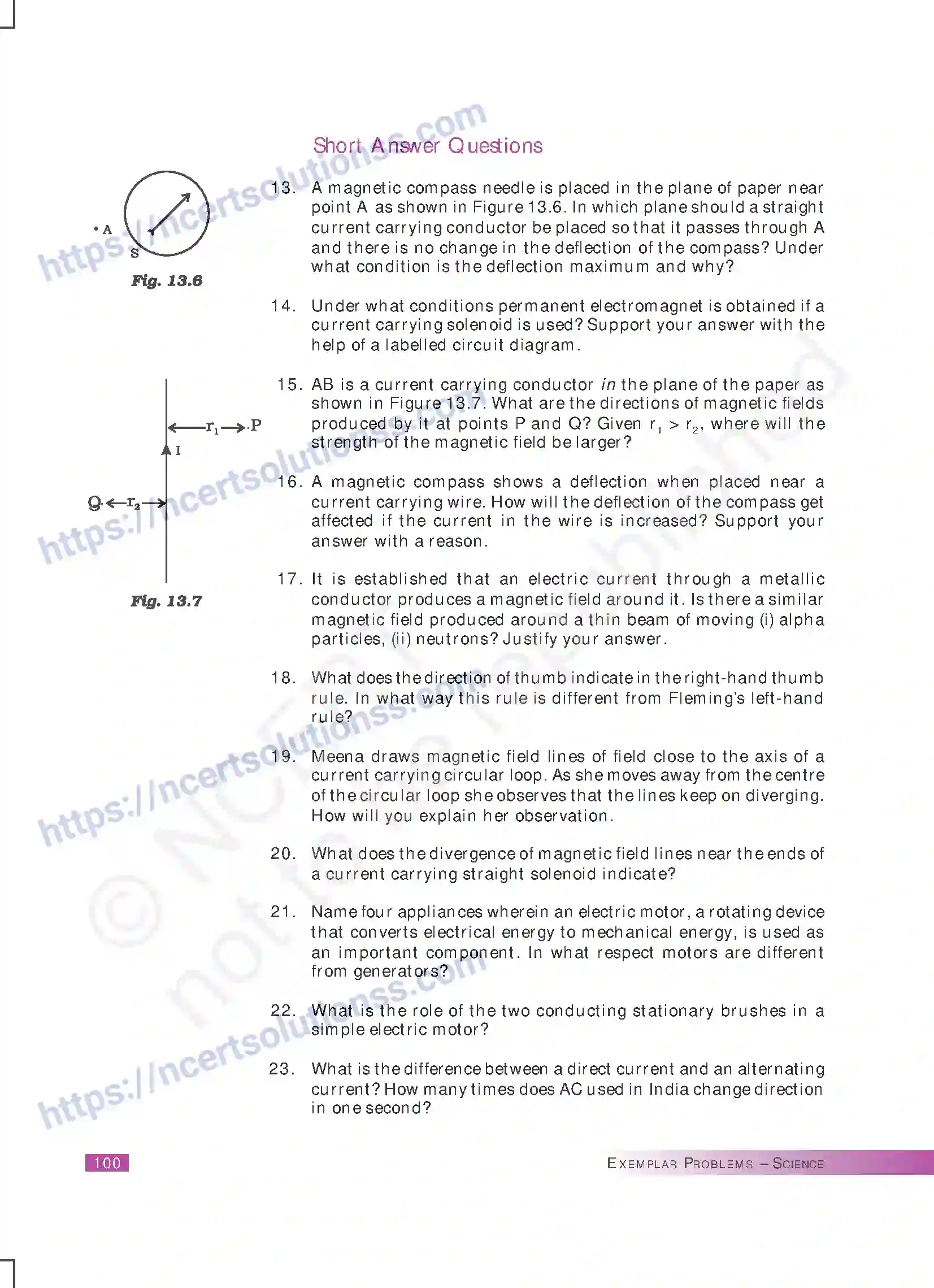 NCERT-Exemplar-Questions-Class-10-Science--Magnetic-Effects-of-Electric-Current-174-page-4