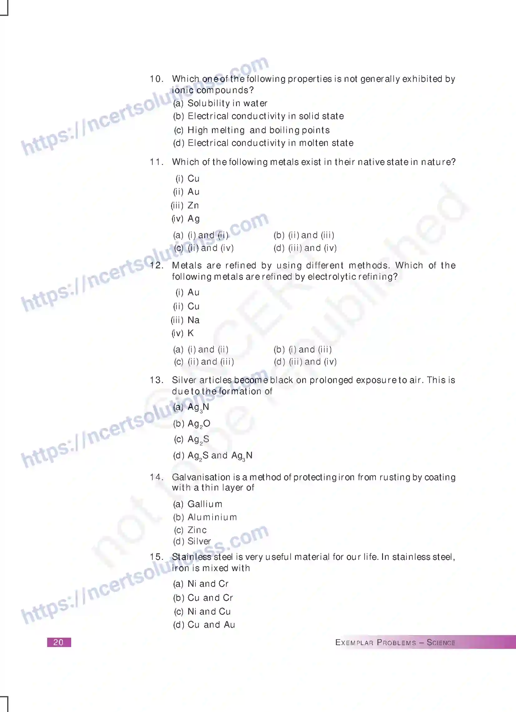 NCERT-Exemplar-Questions-Class-10-Science--Metals-and-Non-metals-164-page-3