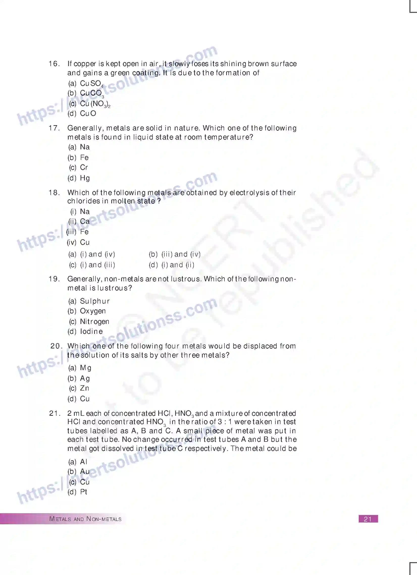 NCERT-Exemplar-Questions-Class-10-Science--Metals-and-Non-metals-164-page-4