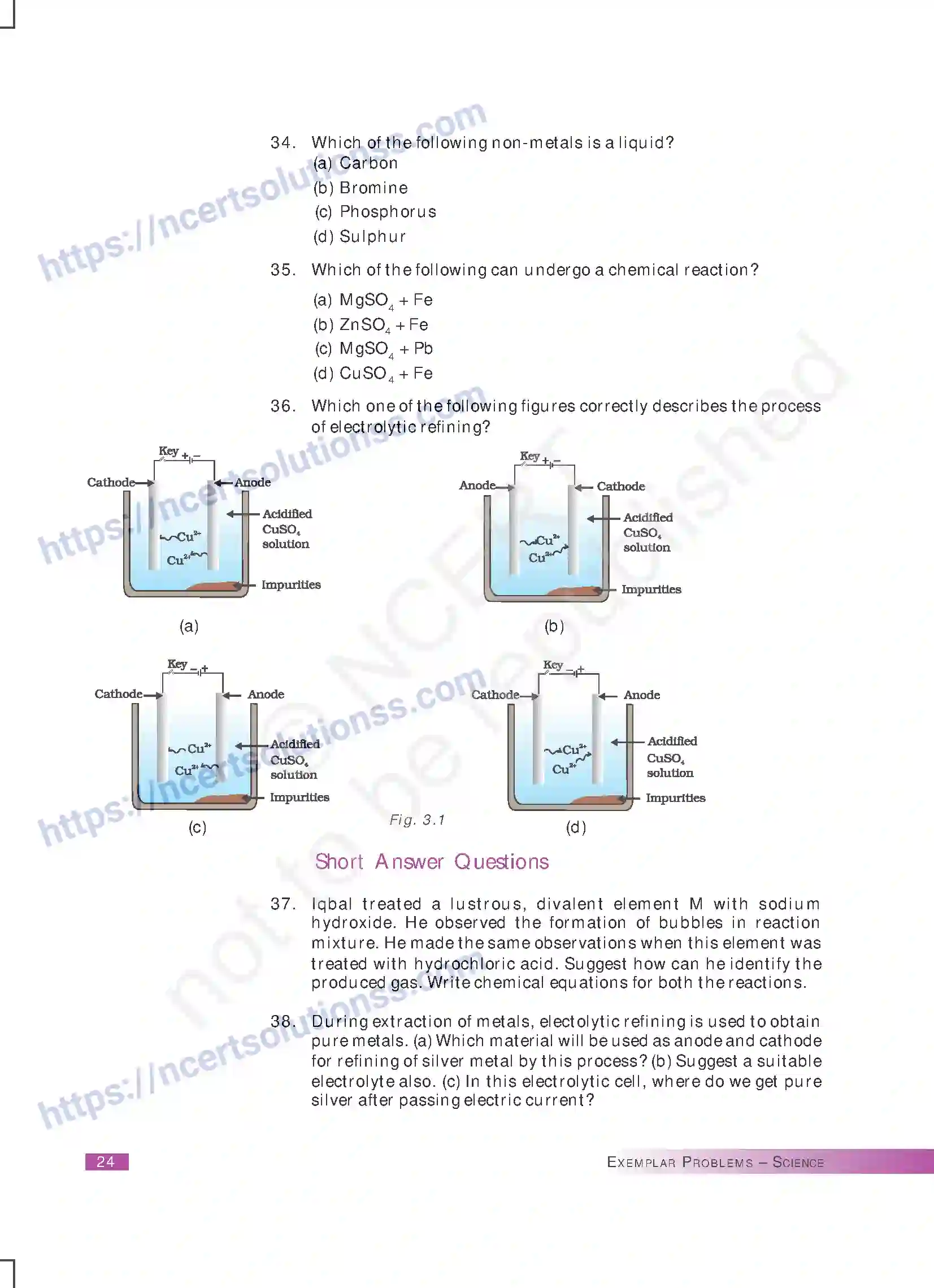 NCERT-Exemplar-Questions-Class-10-Science--Metals-and-Non-metals-164-page-7
