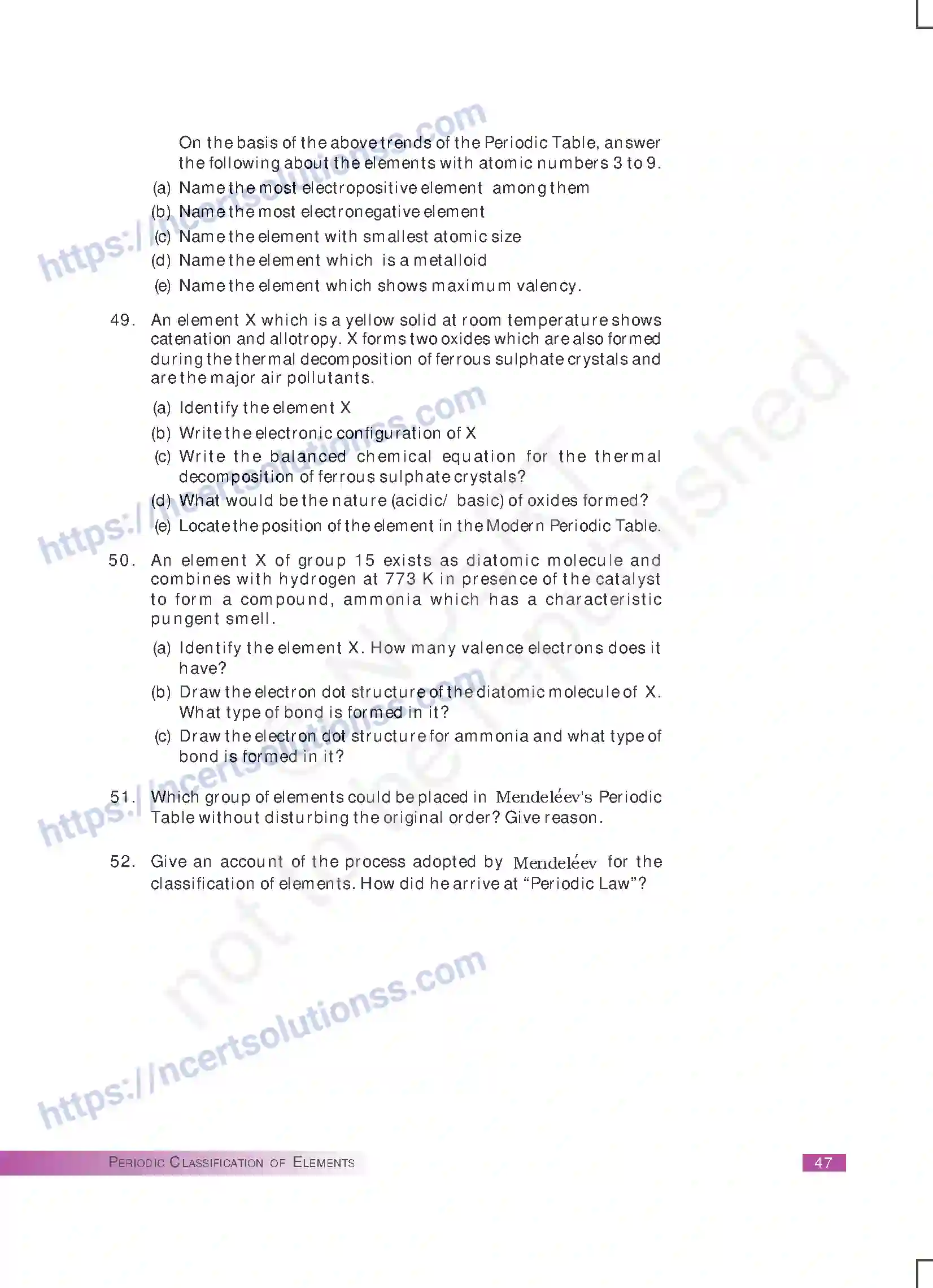 NCERT-Exemplar-Questions-Class-10-Science--Periodic-Classification-of-Elements-166-page-10