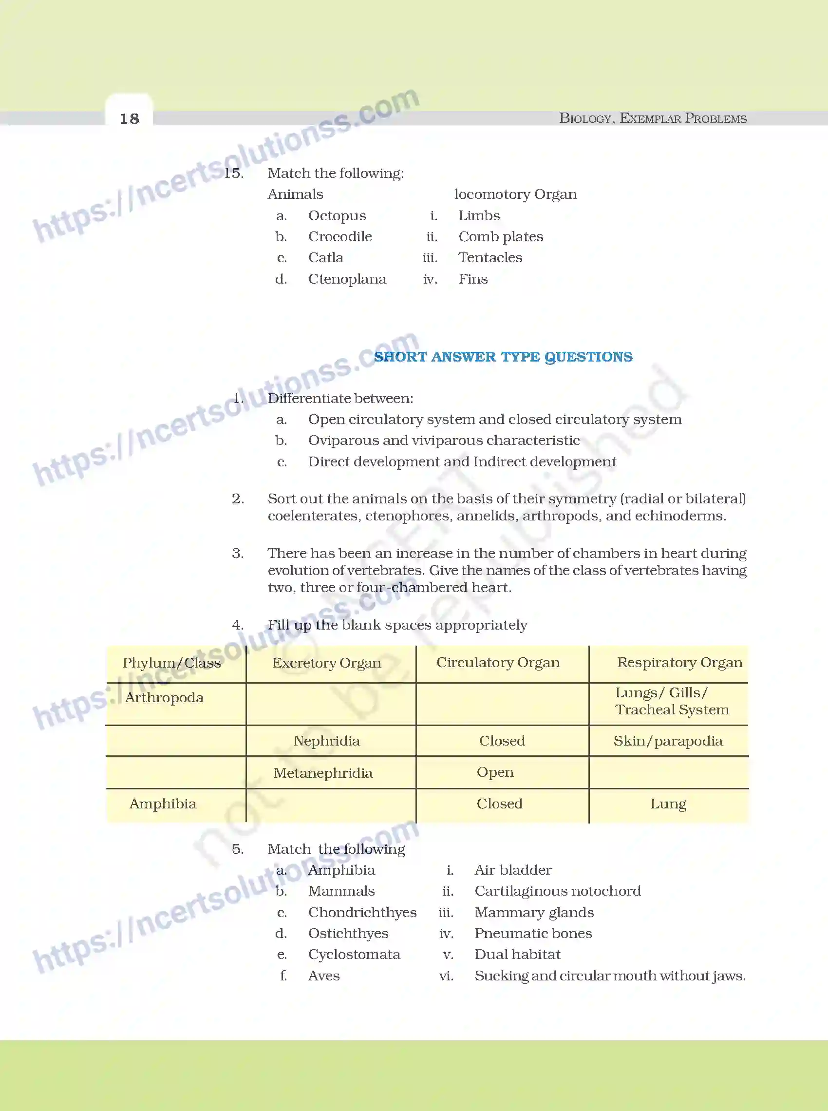 NCERT-Exemplar-Questions-Class-11-Biology--Animal-Kingdom-91-page-5