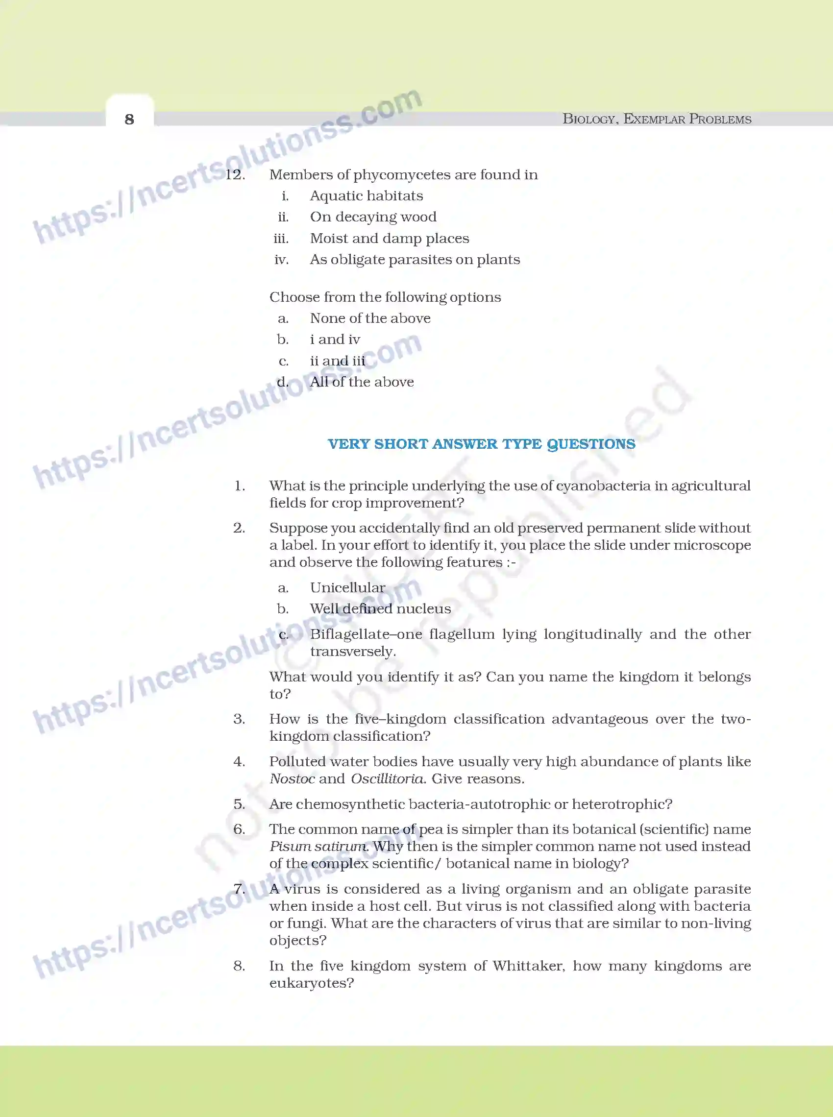 NCERT-Exemplar-Questions-Class-11-Biology--Biological-Classification-89-page-3