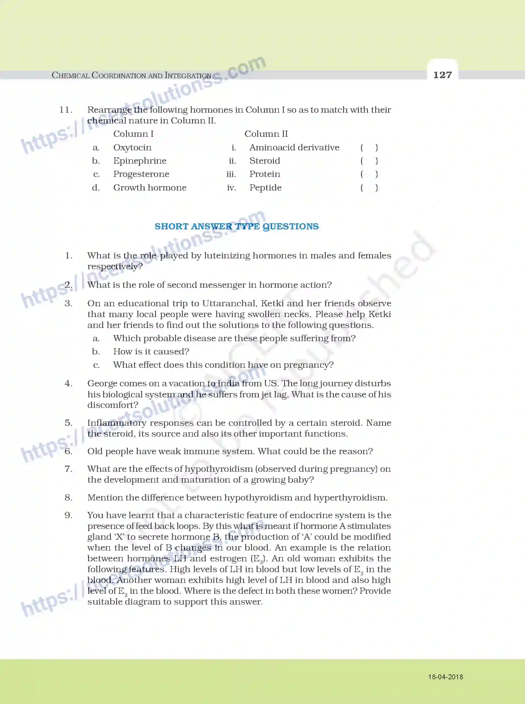 NCERT-Exemplar-Questions-Class-11-Biology--Chemical-Coordination-and-Integration-109-page-5