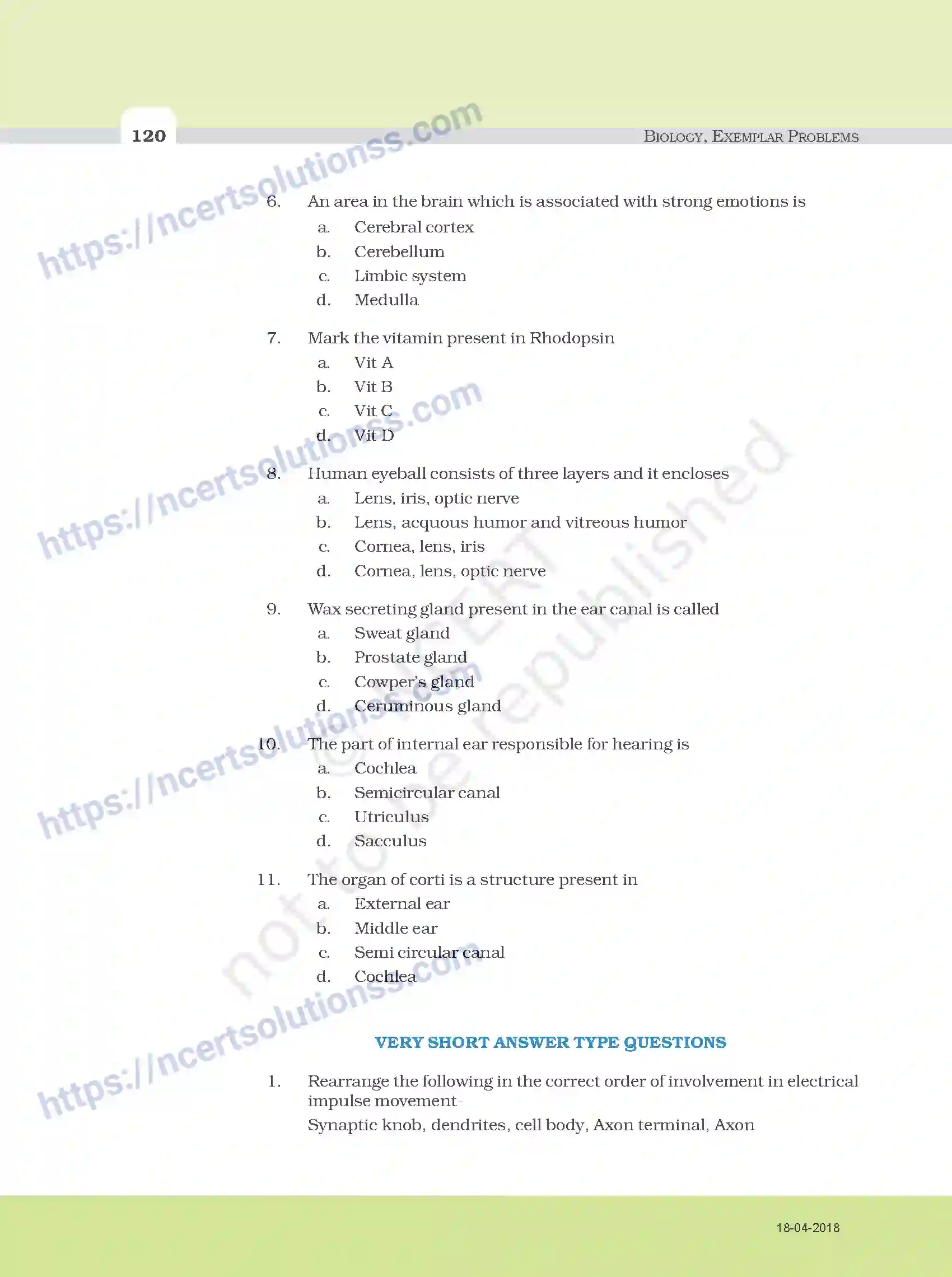 NCERT-Exemplar-Questions-Class-11-Biology--Neural-Control-and-Coordination-108-page-2