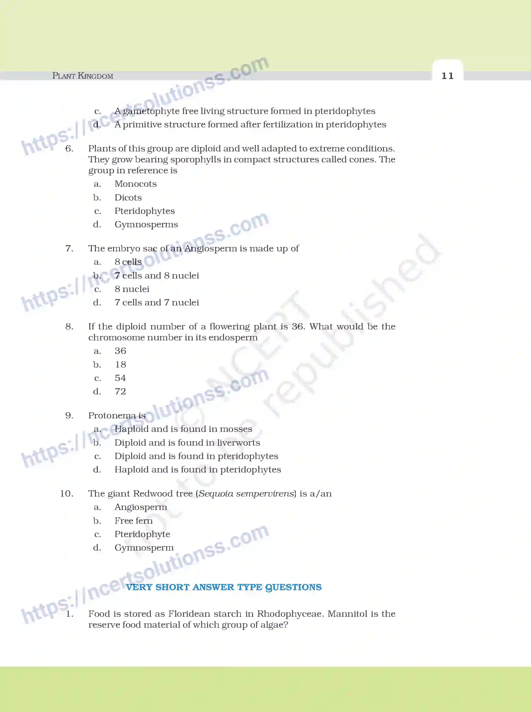NCERT-Exemplar-Questions-Class-11-Biology--Plant-Kingdom-90-page-2