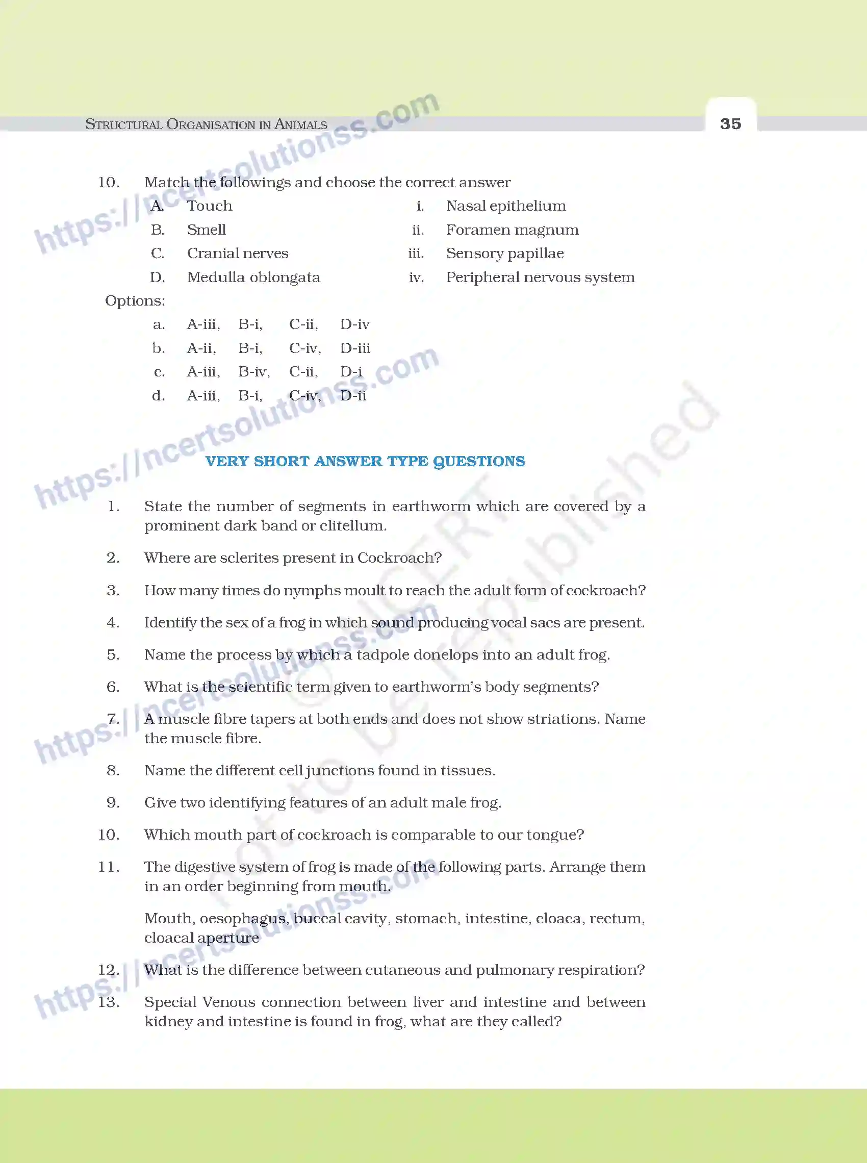 NCERT-Exemplar-Questions-Class-11-Biology--Structural-Organisation-In-Animals-94-page-3