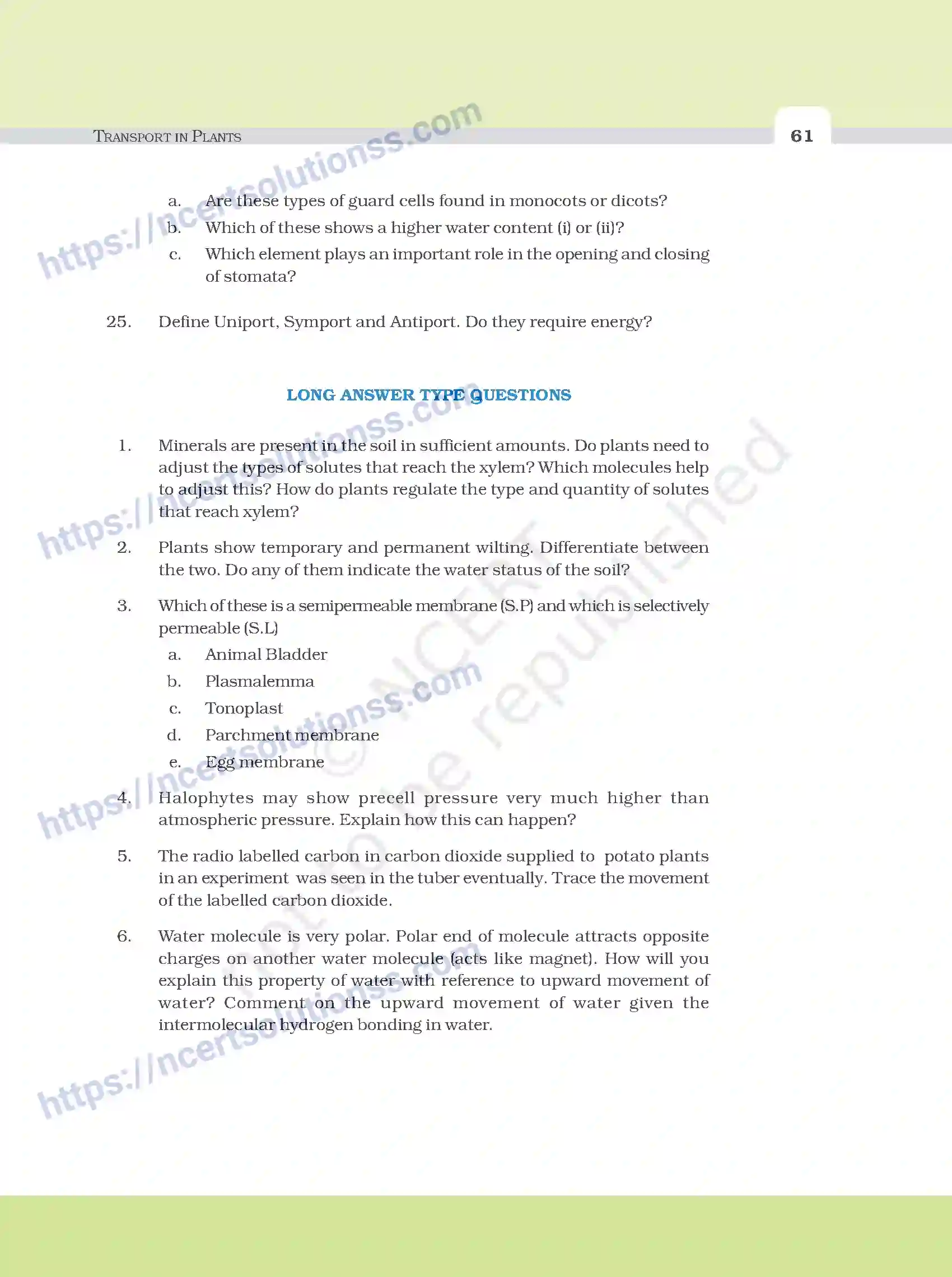 NCERT-Exemplar-Questions-Class-11-Biology--Transport-In-Plants-98-page-8
