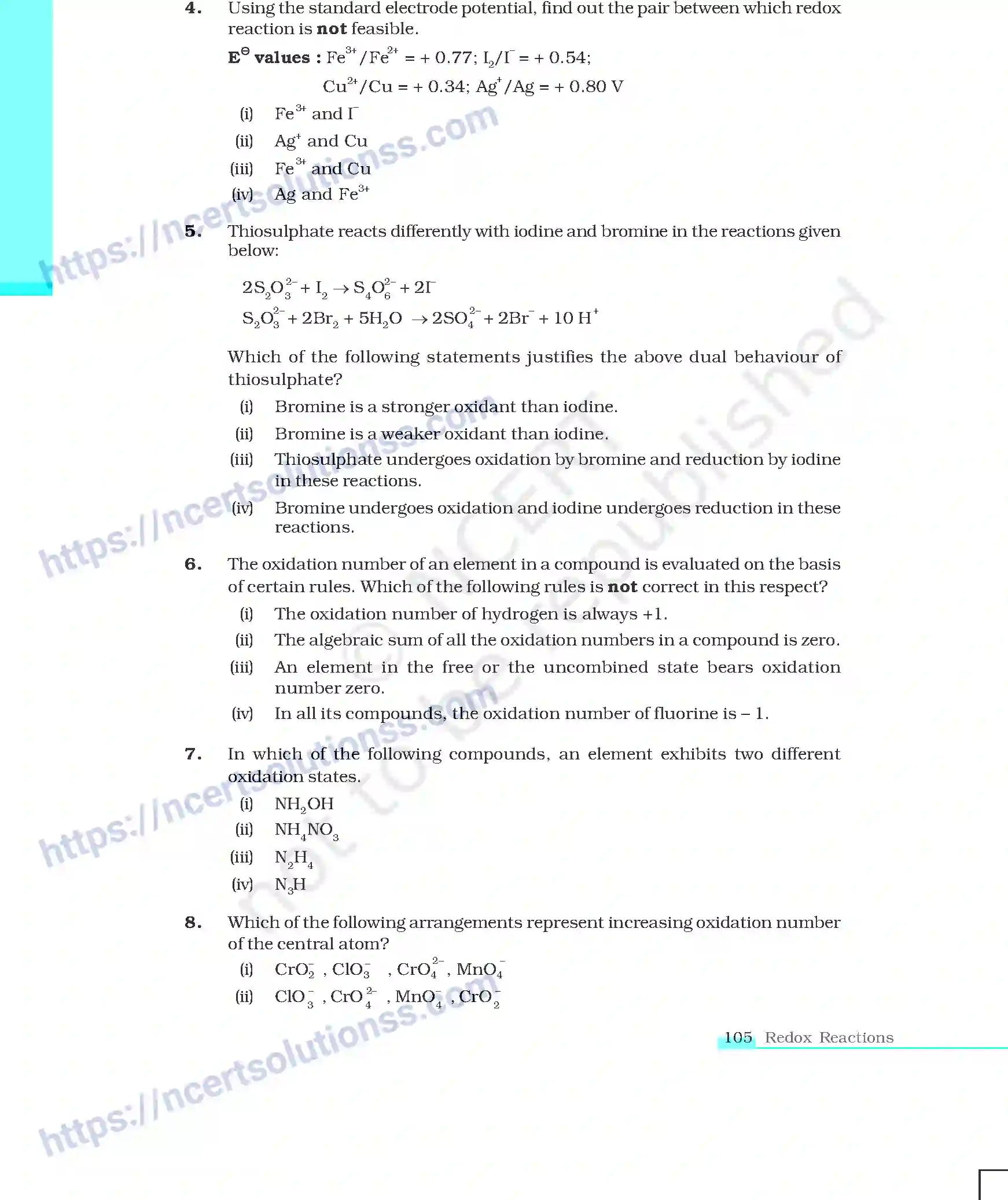 NCERT-Exemplar-Questions-Class-11-Chemistry--Redox-Reactions-120-page-2