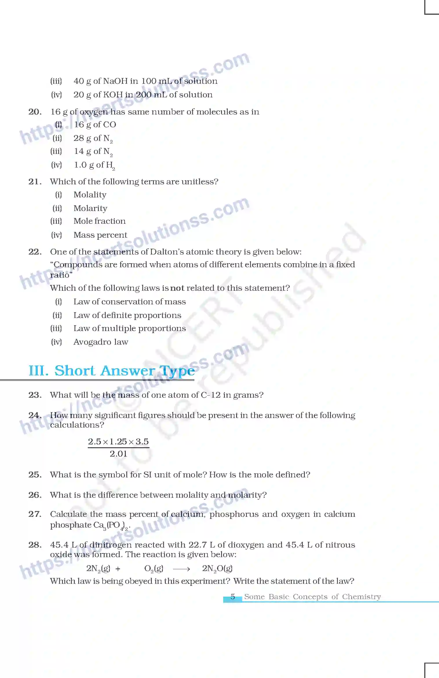 NCERT-Exemplar-Questions-Class-11-Chemistry--Some-Basic-Concepts-Of-Chemistry-113-page-5