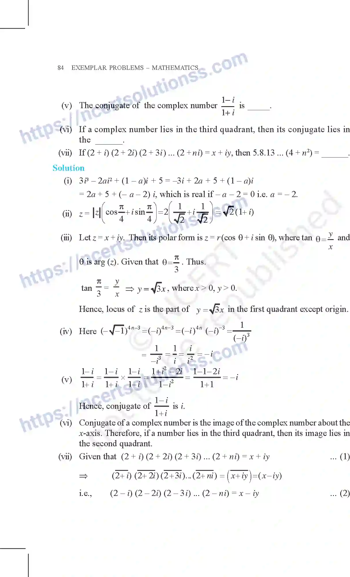 NCERT-Exemplar-Questions-Class-11-Mathematics--Complex-Numbers-And-Quadratic-Equations-75-page-12