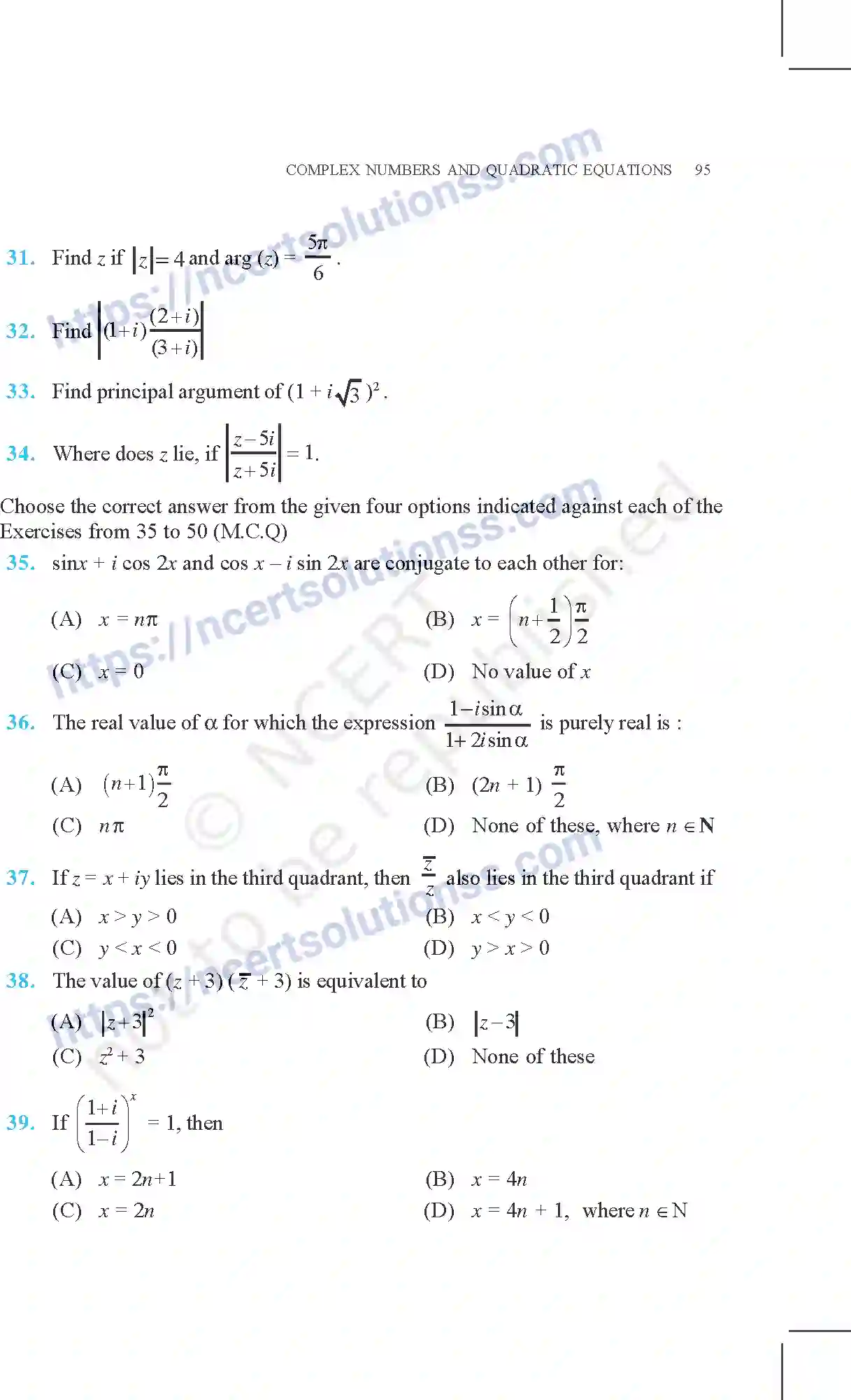 NCERT-Exemplar-Questions-Class-11-Mathematics--Complex-Numbers-And-Quadratic-Equations-75-page-23