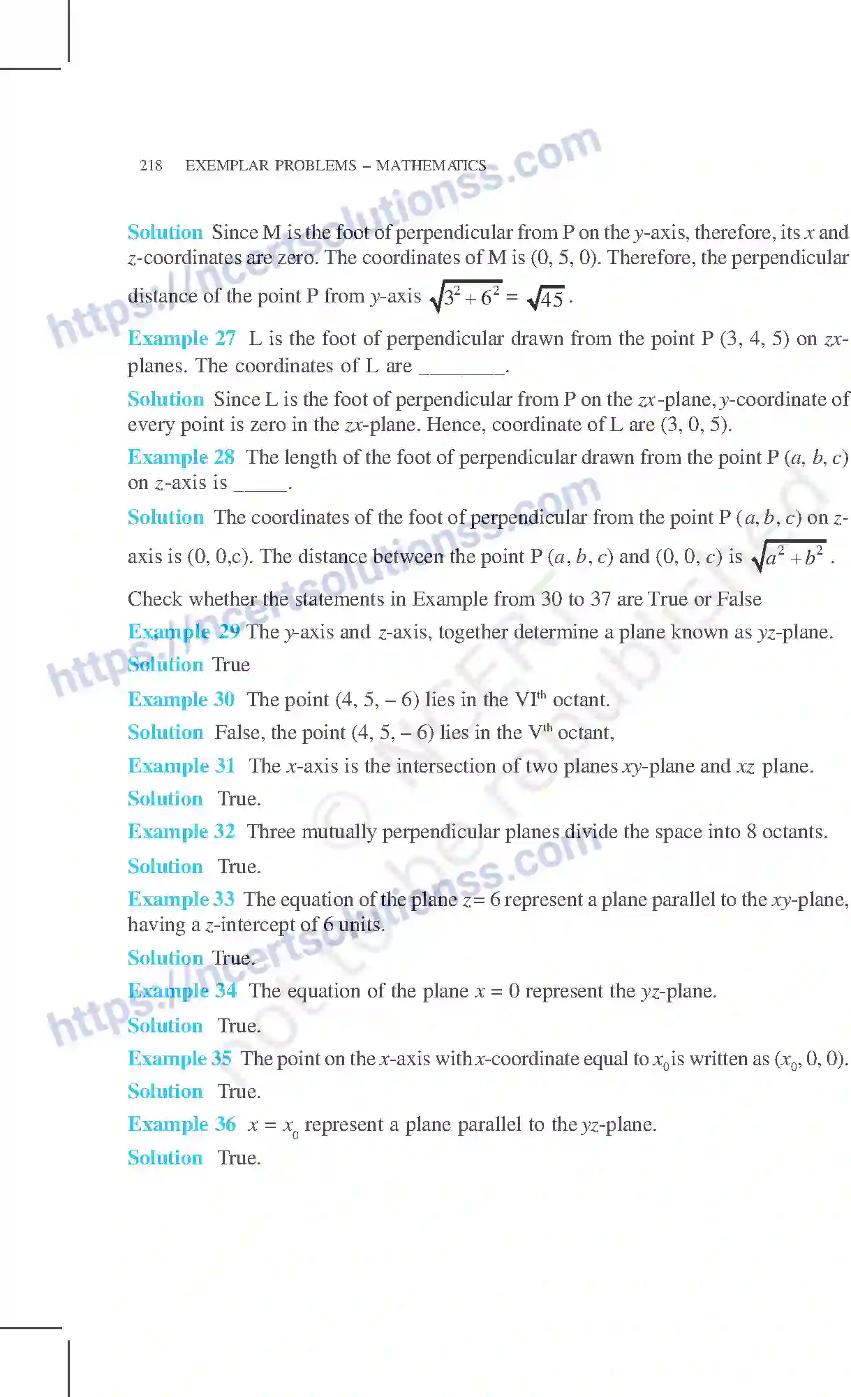 NCERT-Exemplar-Questions-Class-11-Mathematics--Introduction-To-Three-Dimensional-Geometry-82-page-11
