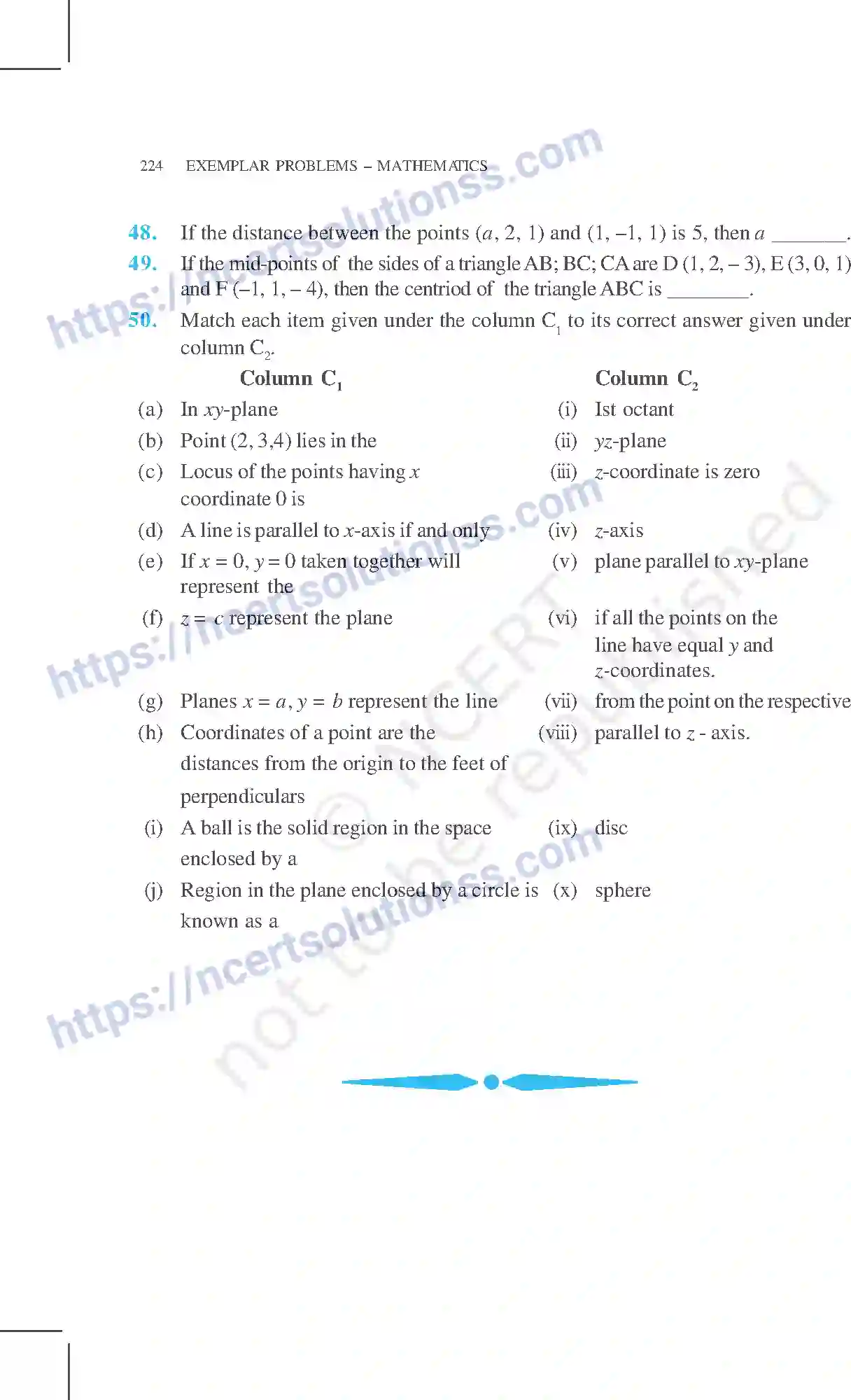 NCERT-Exemplar-Questions-Class-11-Mathematics--Introduction-To-Three-Dimensional-Geometry-82-page-17