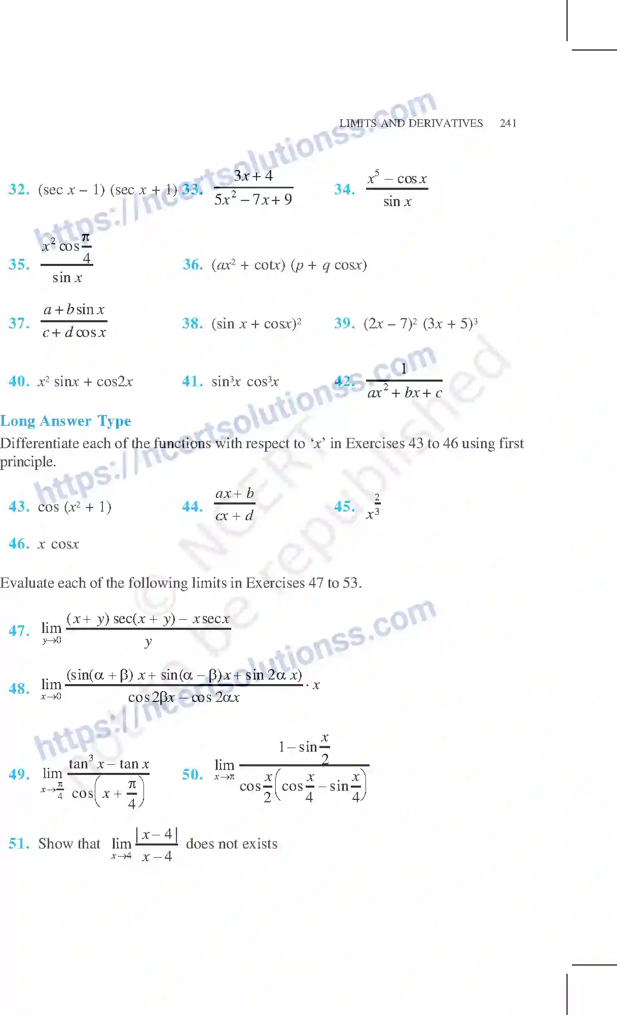 NCERT-Exemplar-Questions-Class-11-Mathematics--Limits-And-Derivatives-83-page-17
