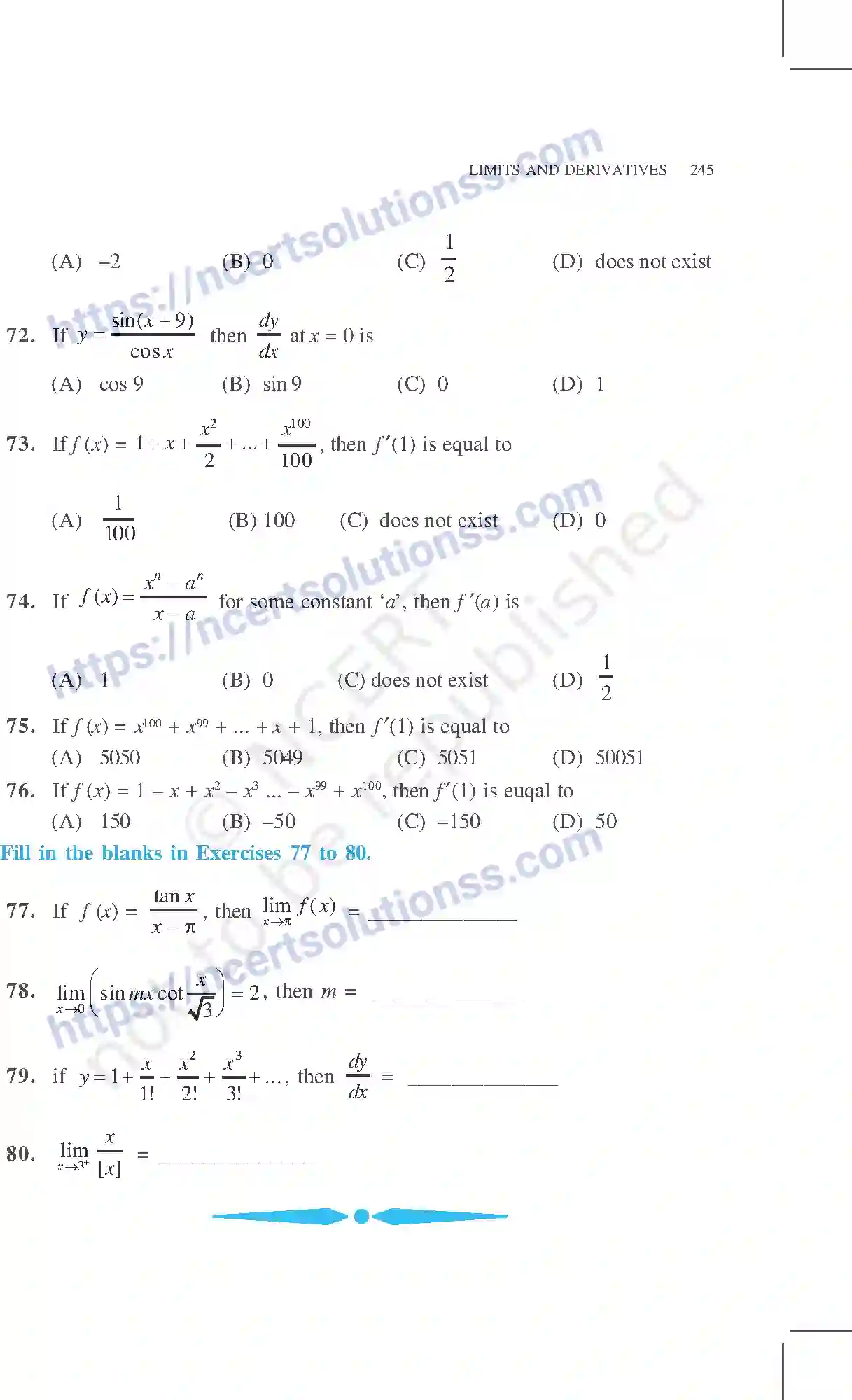 NCERT-Exemplar-Questions-Class-11-Mathematics--Limits-And-Derivatives-83-page-21