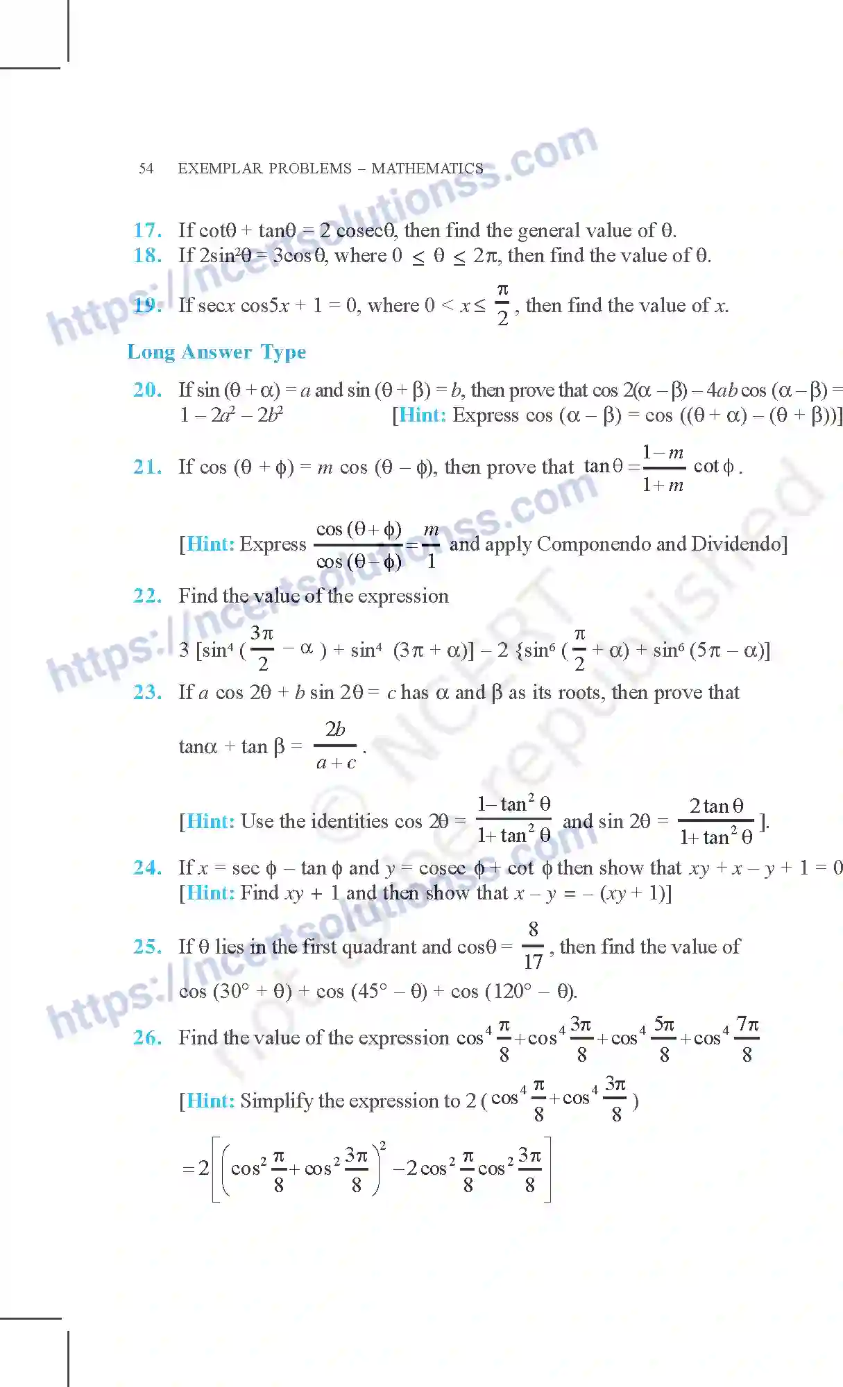 NCERT-Exemplar-Questions-Class-11-Mathematics--Trigonometric-Functions-73-page-21