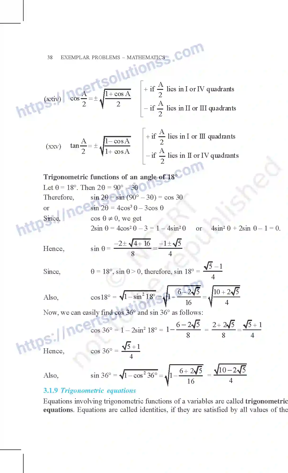 NCERT-Exemplar-Questions-Class-11-Mathematics--Trigonometric-Functions-73-page-5