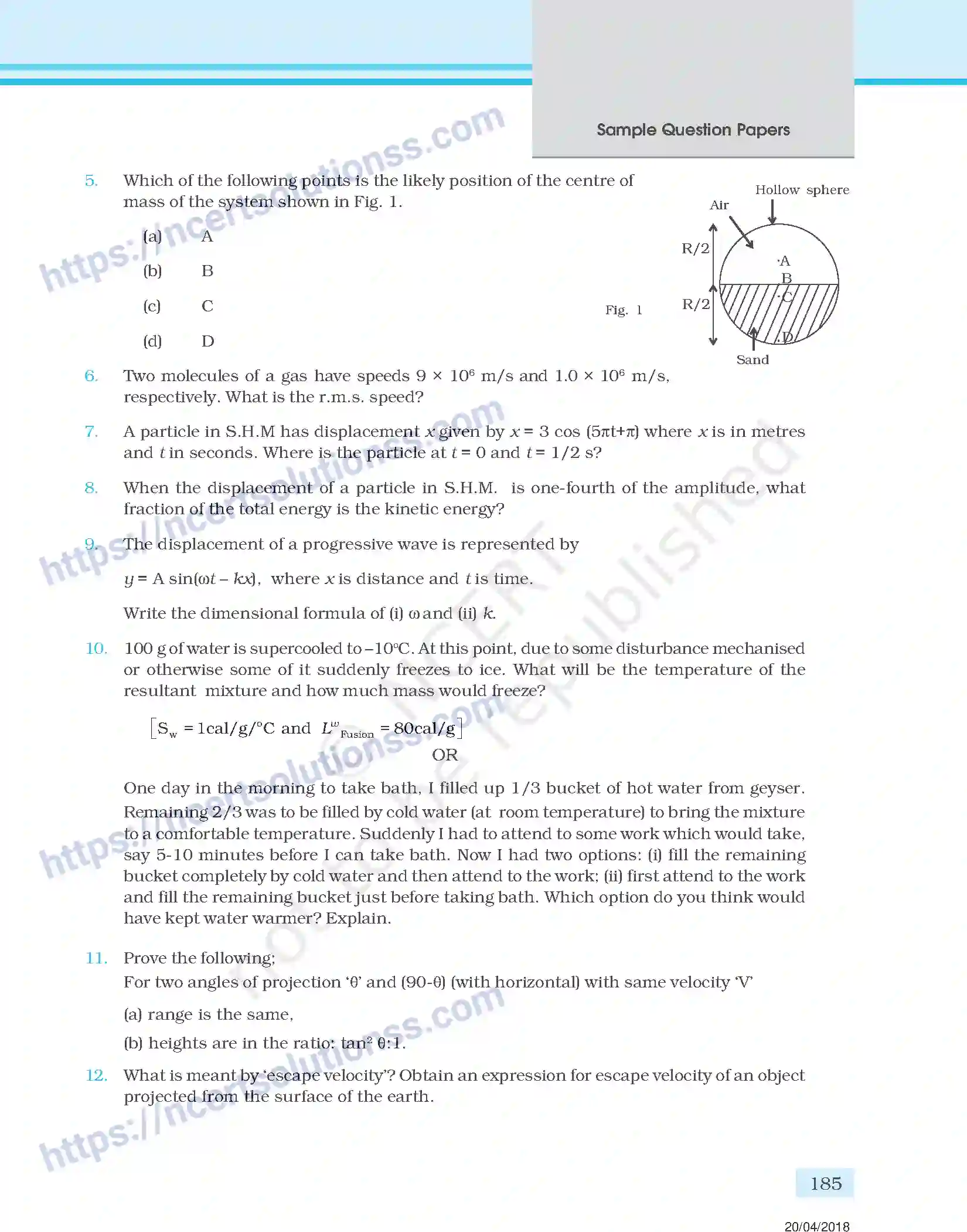 NCERT-Exemplar-Questions-Class-11-Physics--Design-of-Question-Paper-144-page-5