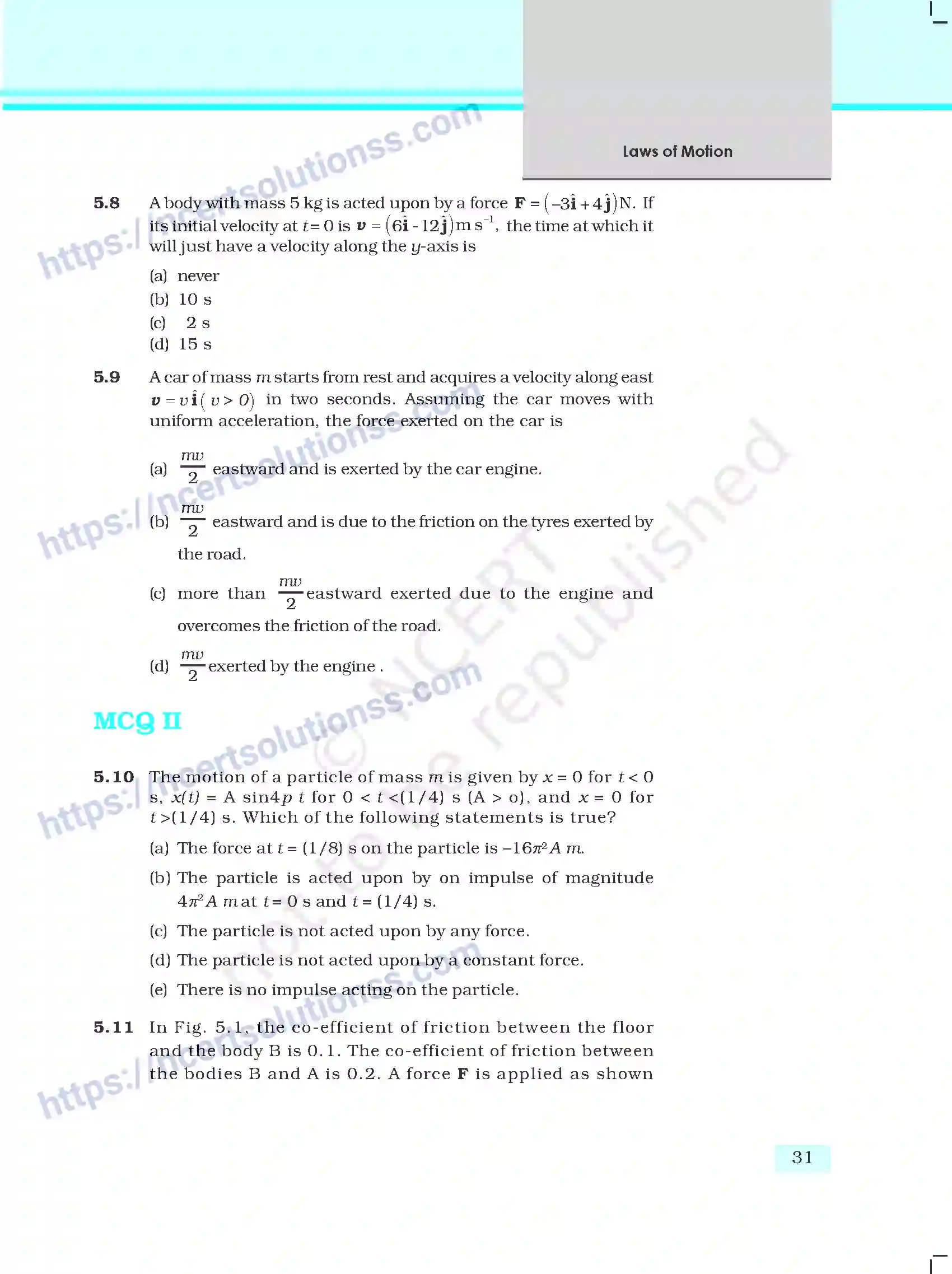 NCERT-Exemplar-Questions-Class-11-Physics--Laws-of-Motion-133-page-3