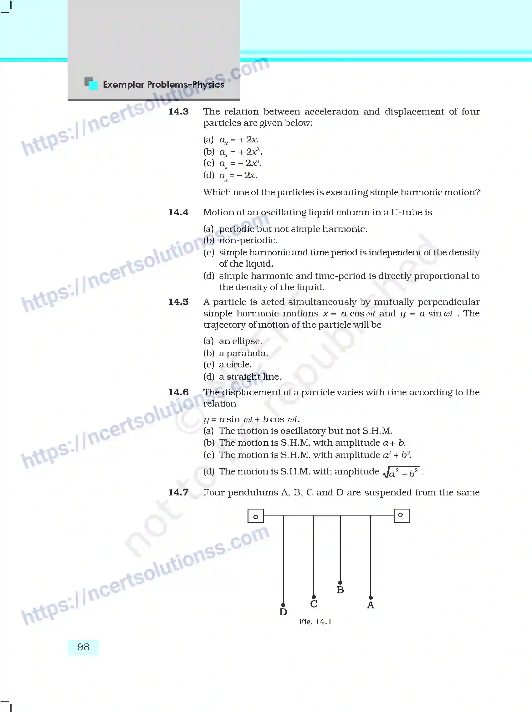 NCERT-Exemplar-Questions-Class-11-Physics--Oscillations-142-page-2
