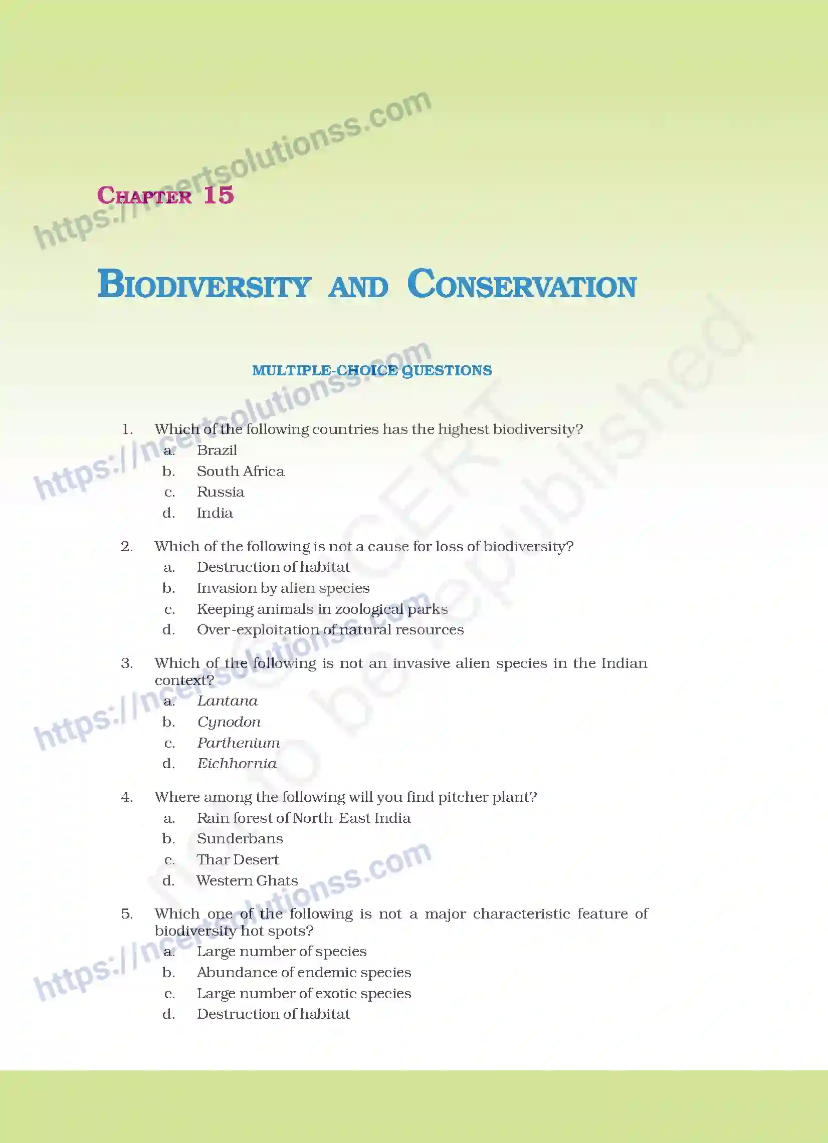 NCERT-Exemplar-Questions-Class-12-Biology--Biodiversity-And-Conservation-31-page-1