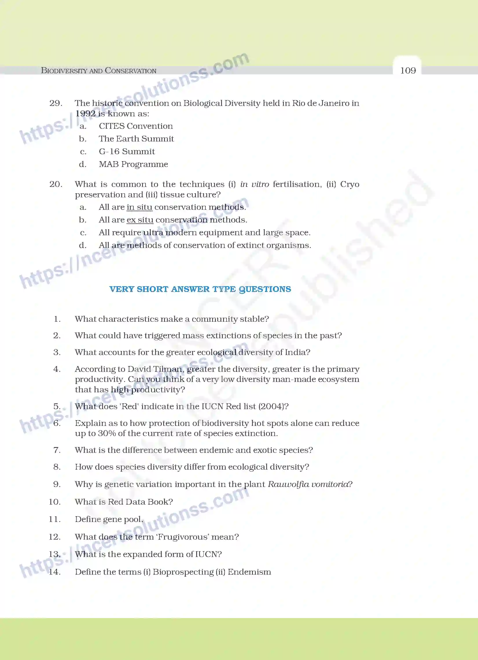 NCERT-Exemplar-Questions-Class-12-Biology--Biodiversity-And-Conservation-31-page-4