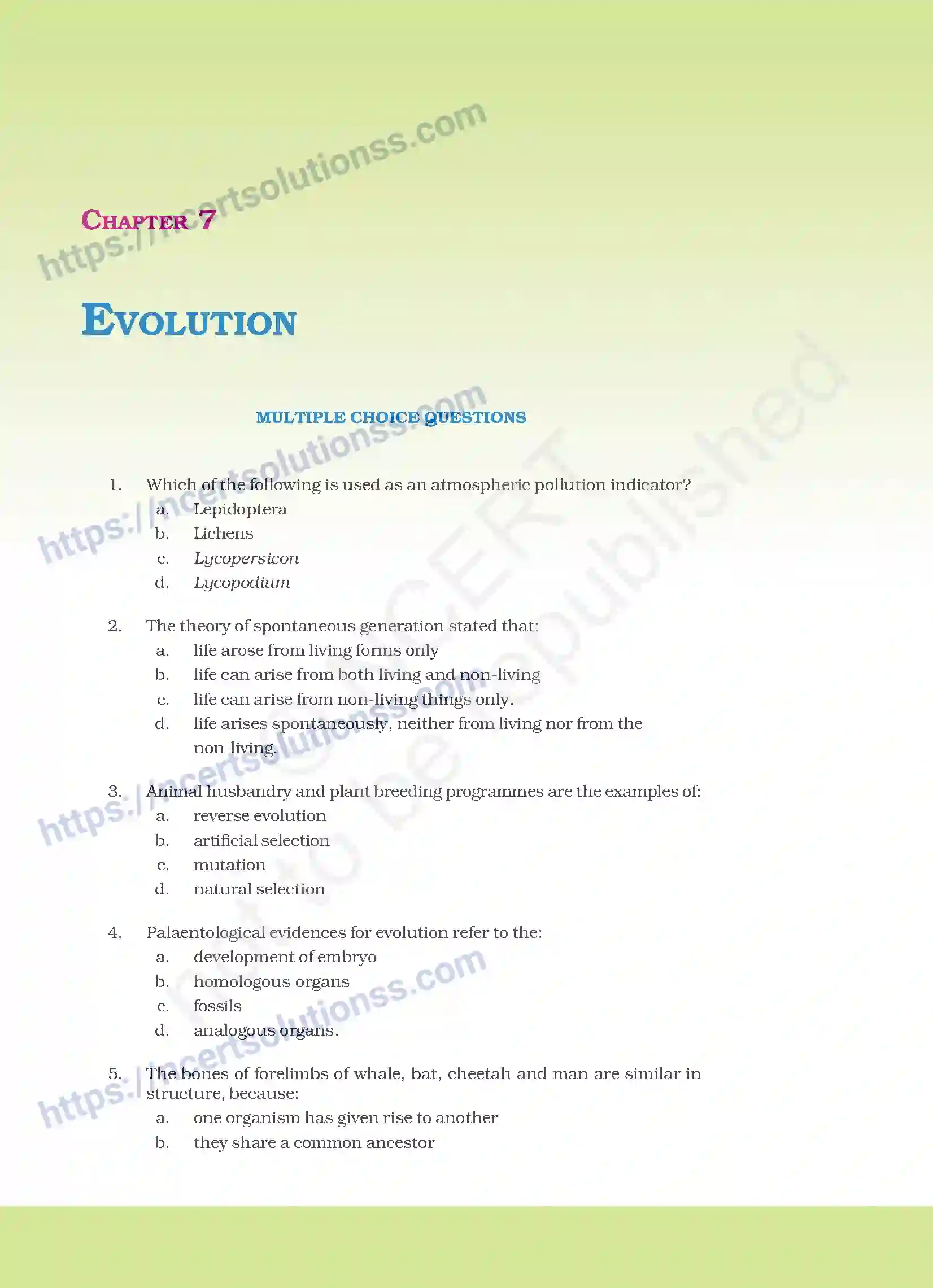 NCERT-Exemplar-Questions-Class-12-Biology--Evolution-23-page-1