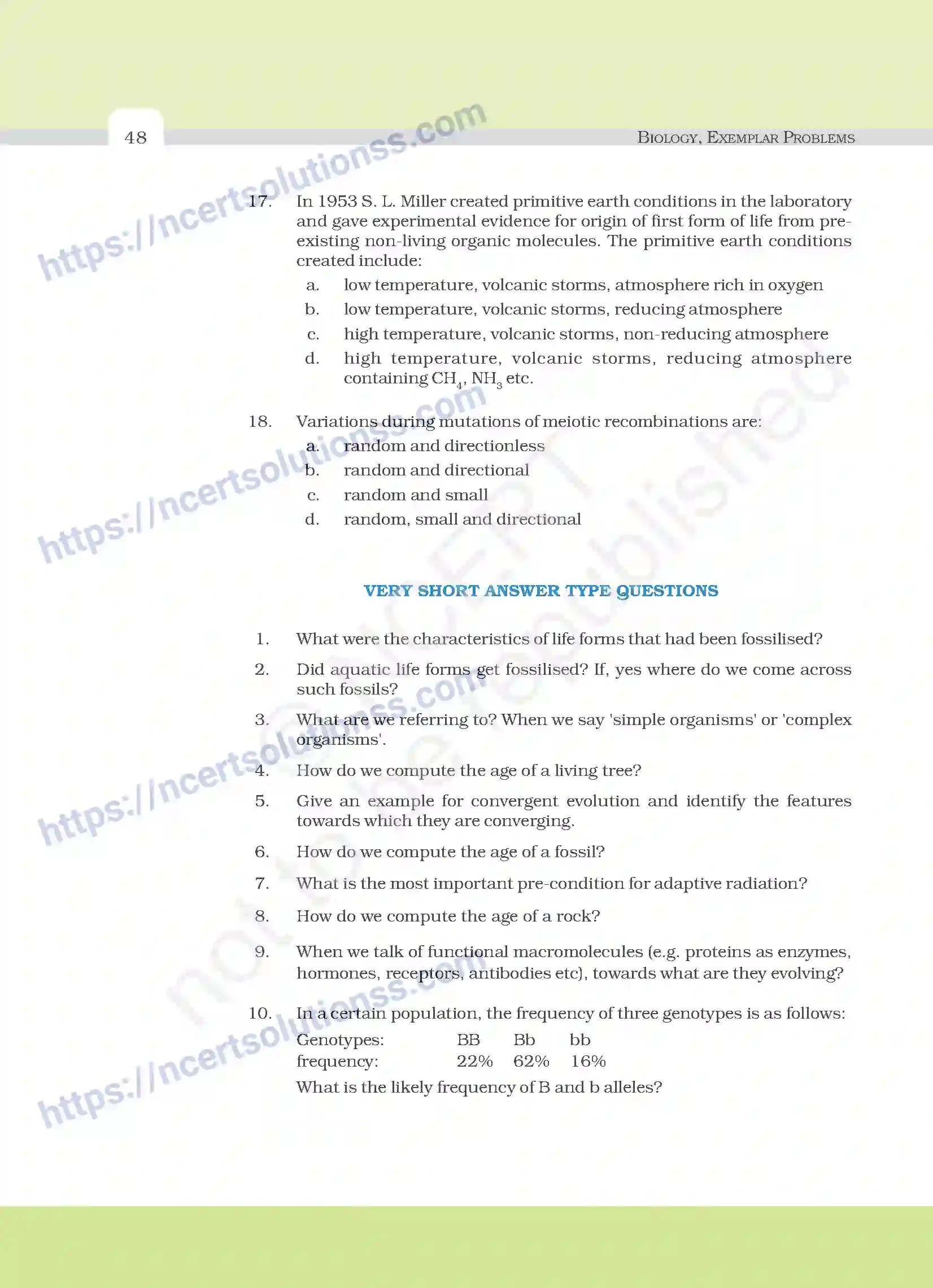 NCERT-Exemplar-Questions-Class-12-Biology--Evolution-23-page-4