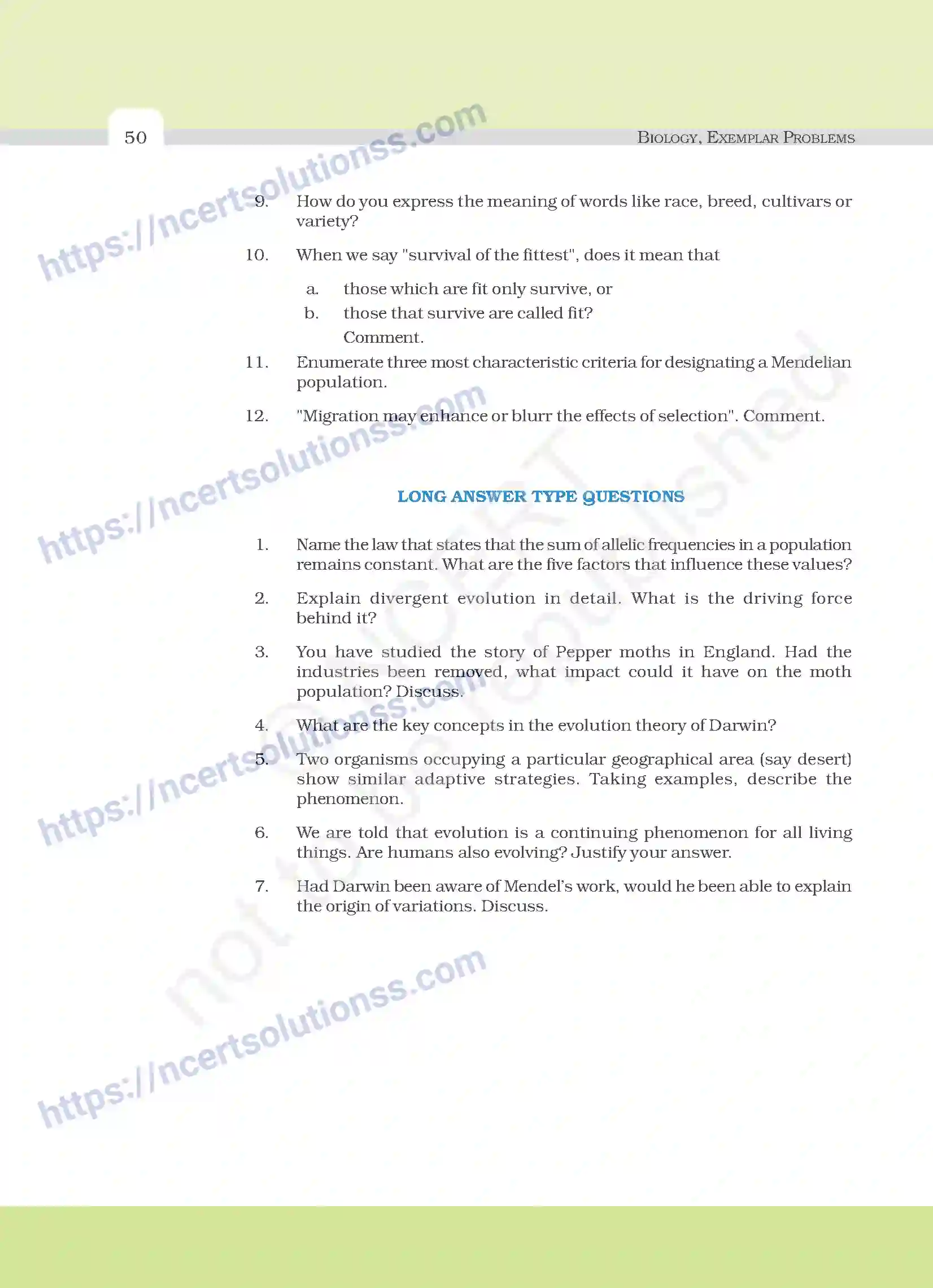 NCERT-Exemplar-Questions-Class-12-Biology--Evolution-23-page-6