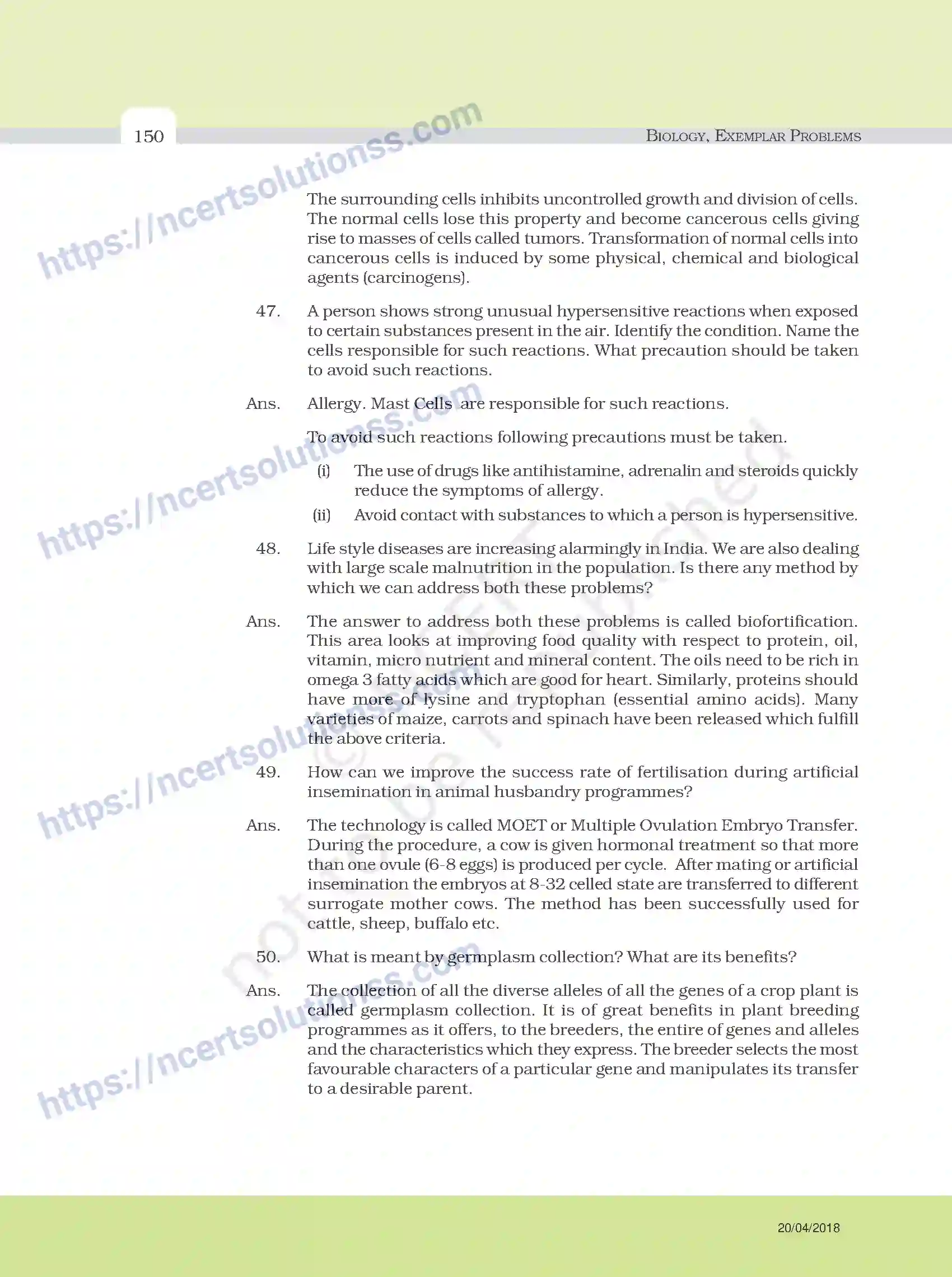 NCERT-Exemplar-Questions-Class-12-Biology--Model-Answers-to-Descriptive-Questions-33-page-26