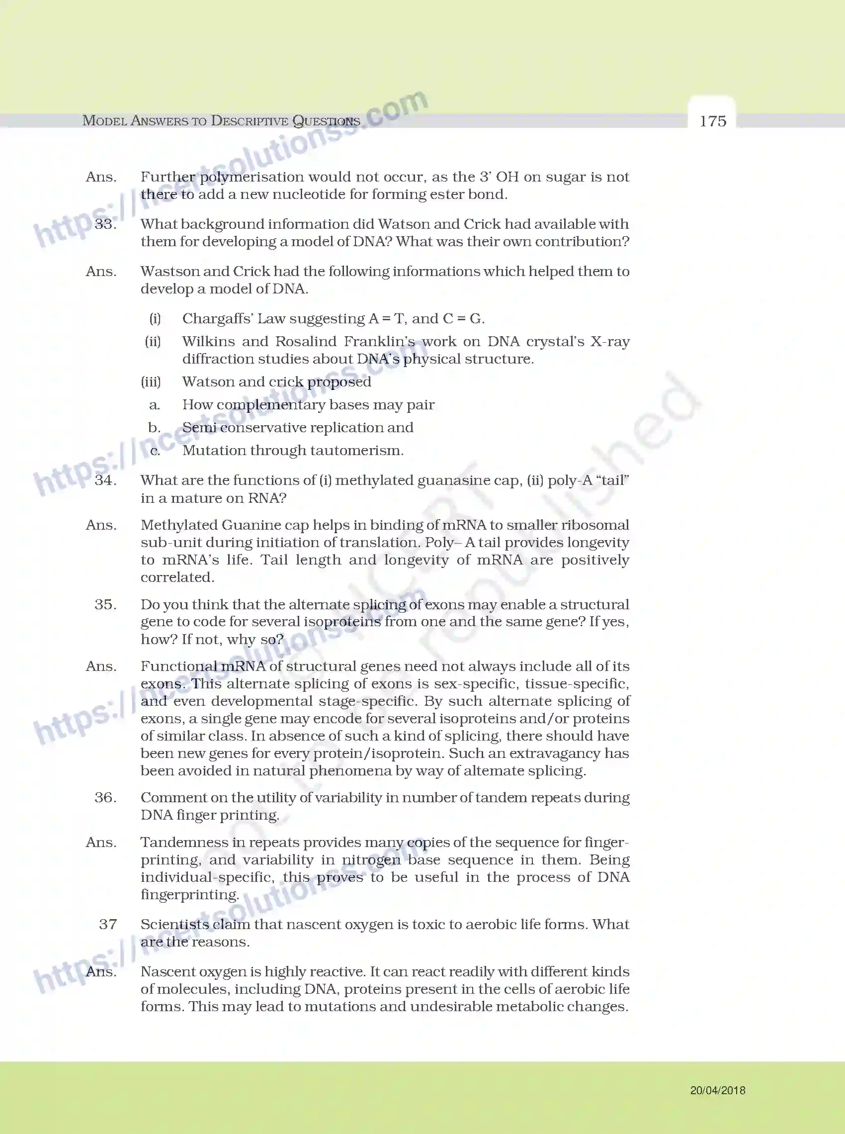 NCERT-Exemplar-Questions-Class-12-Biology--Model-Answers-to-Descriptive-Questions-33-page-51