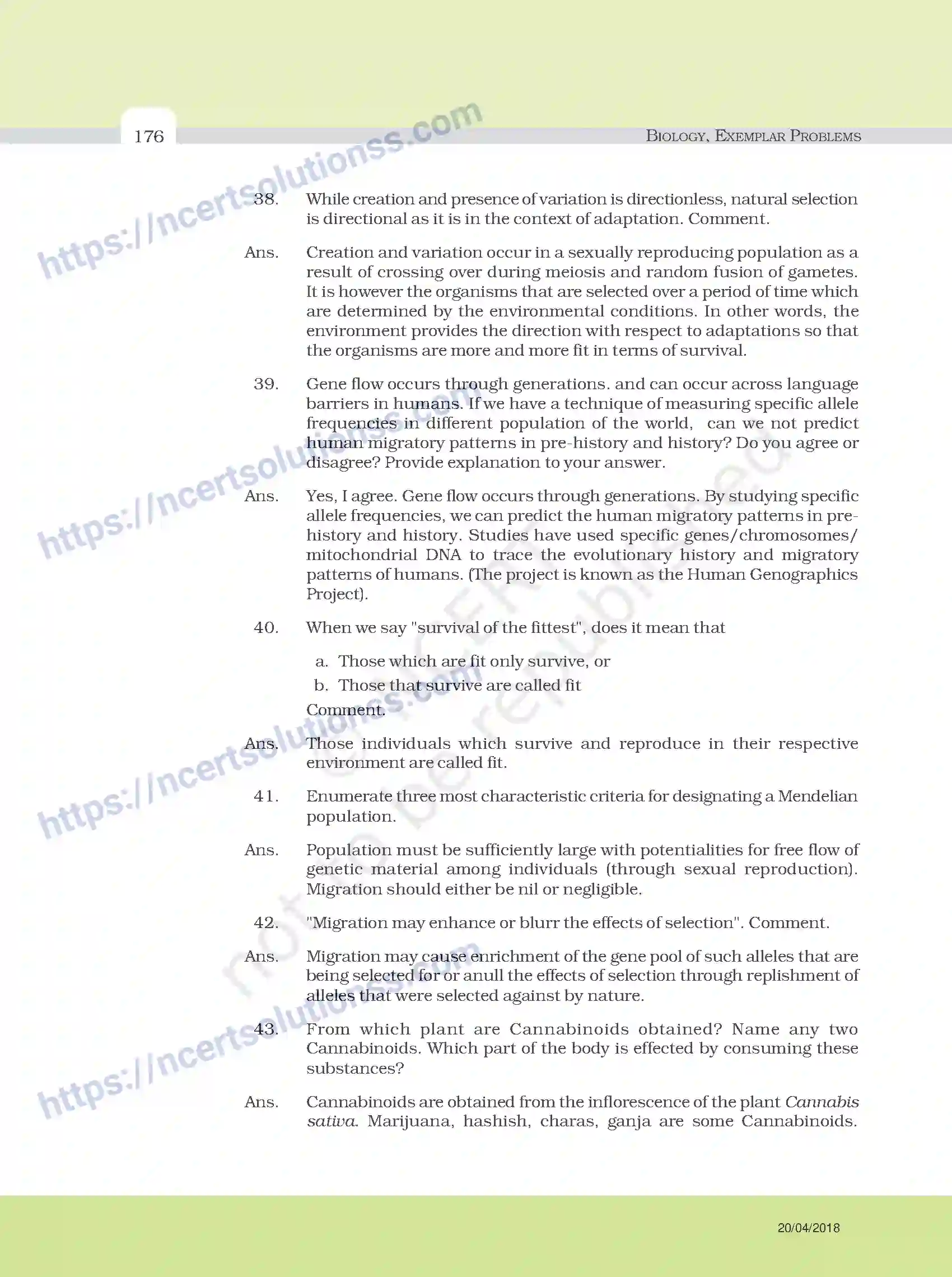 NCERT-Exemplar-Questions-Class-12-Biology--Model-Answers-to-Descriptive-Questions-33-page-52