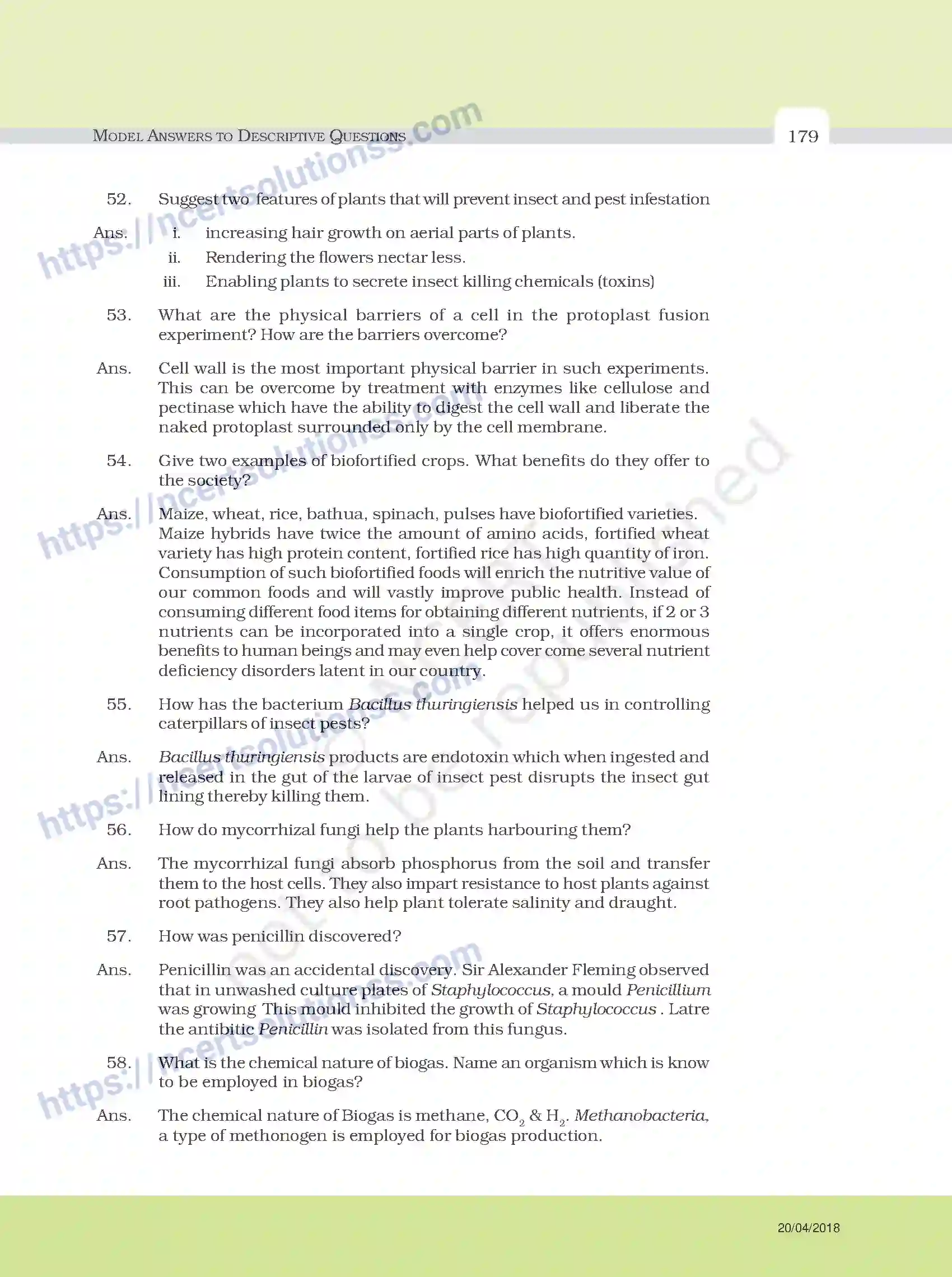 NCERT-Exemplar-Questions-Class-12-Biology--Model-Answers-to-Descriptive-Questions-33-page-55