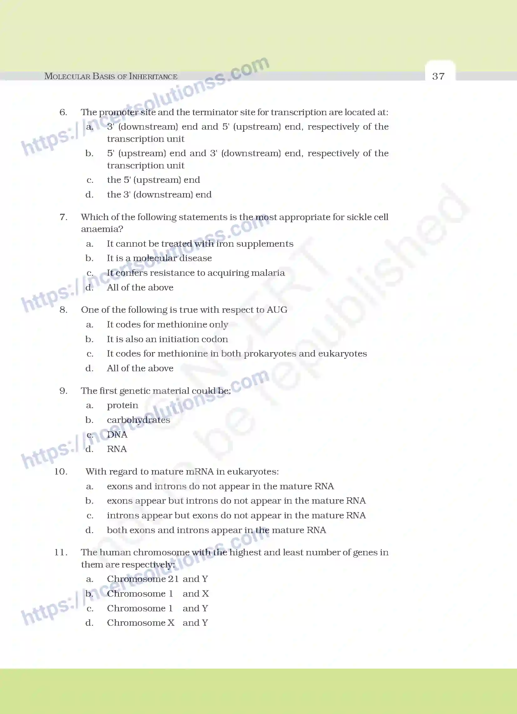 NCERT-Exemplar-Questions-Class-12-Biology--Molecular-Basis-Of-Inheritance-22-page-2