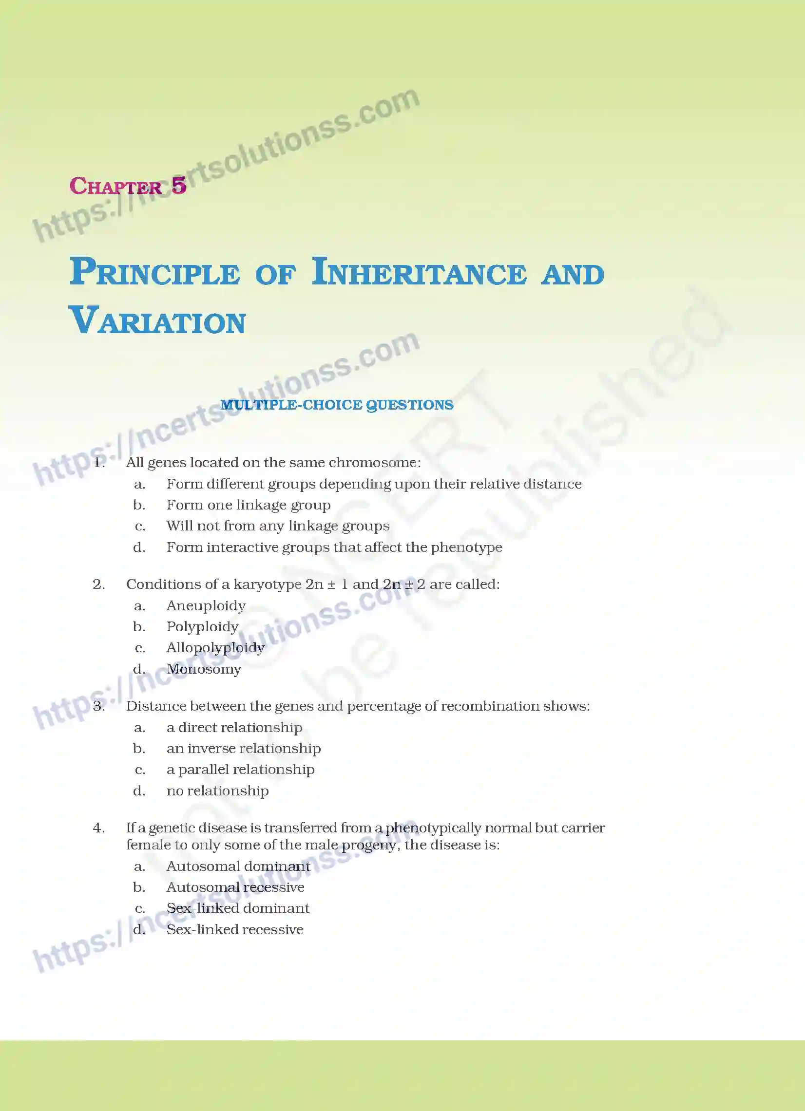 NCERT-Exemplar-Questions-Class-12-Biology--Principle-Of-Inheritance-And-Variation-21-page-1