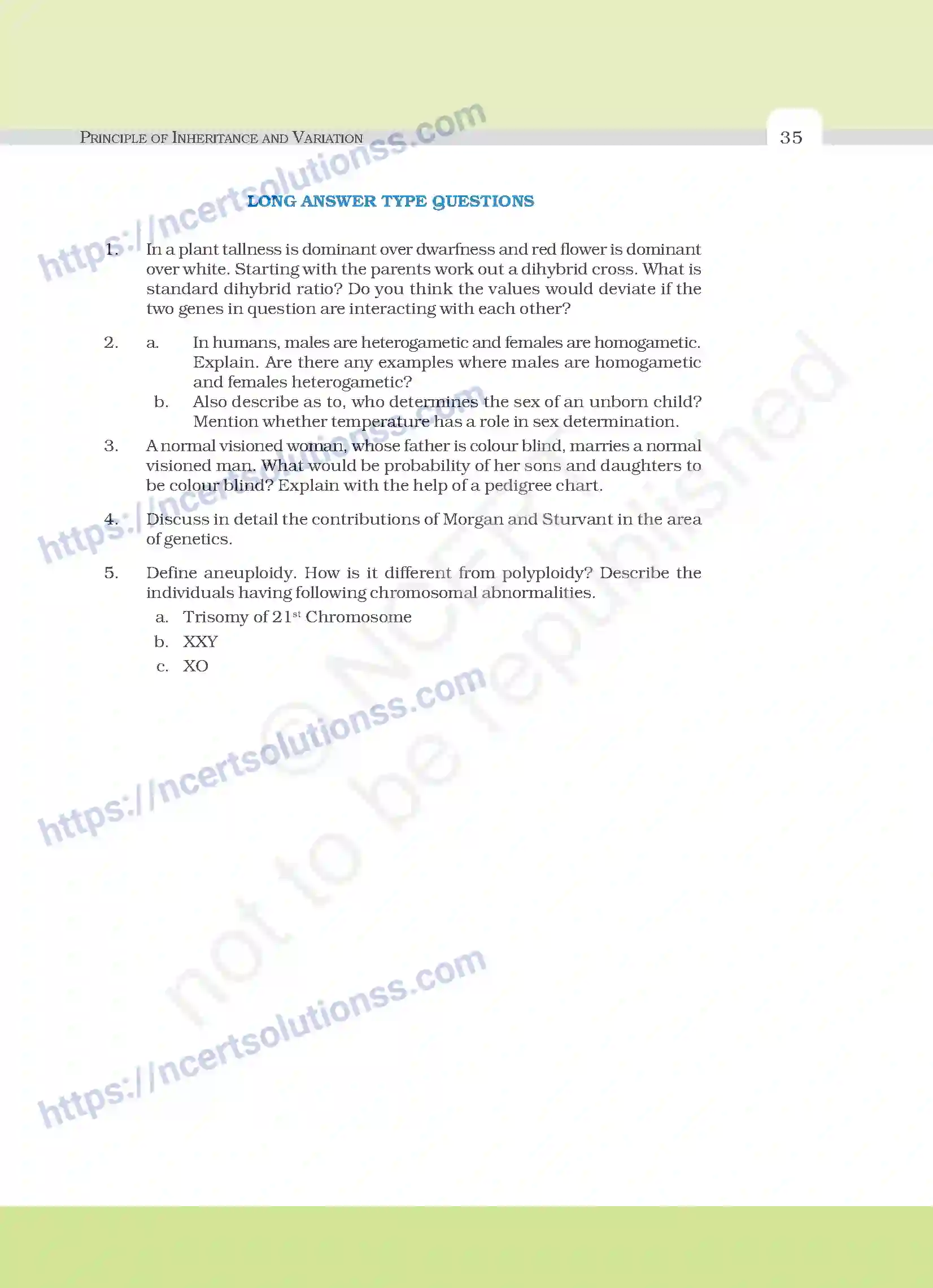 NCERT-Exemplar-Questions-Class-12-Biology--Principle-Of-Inheritance-And-Variation-21-page-7