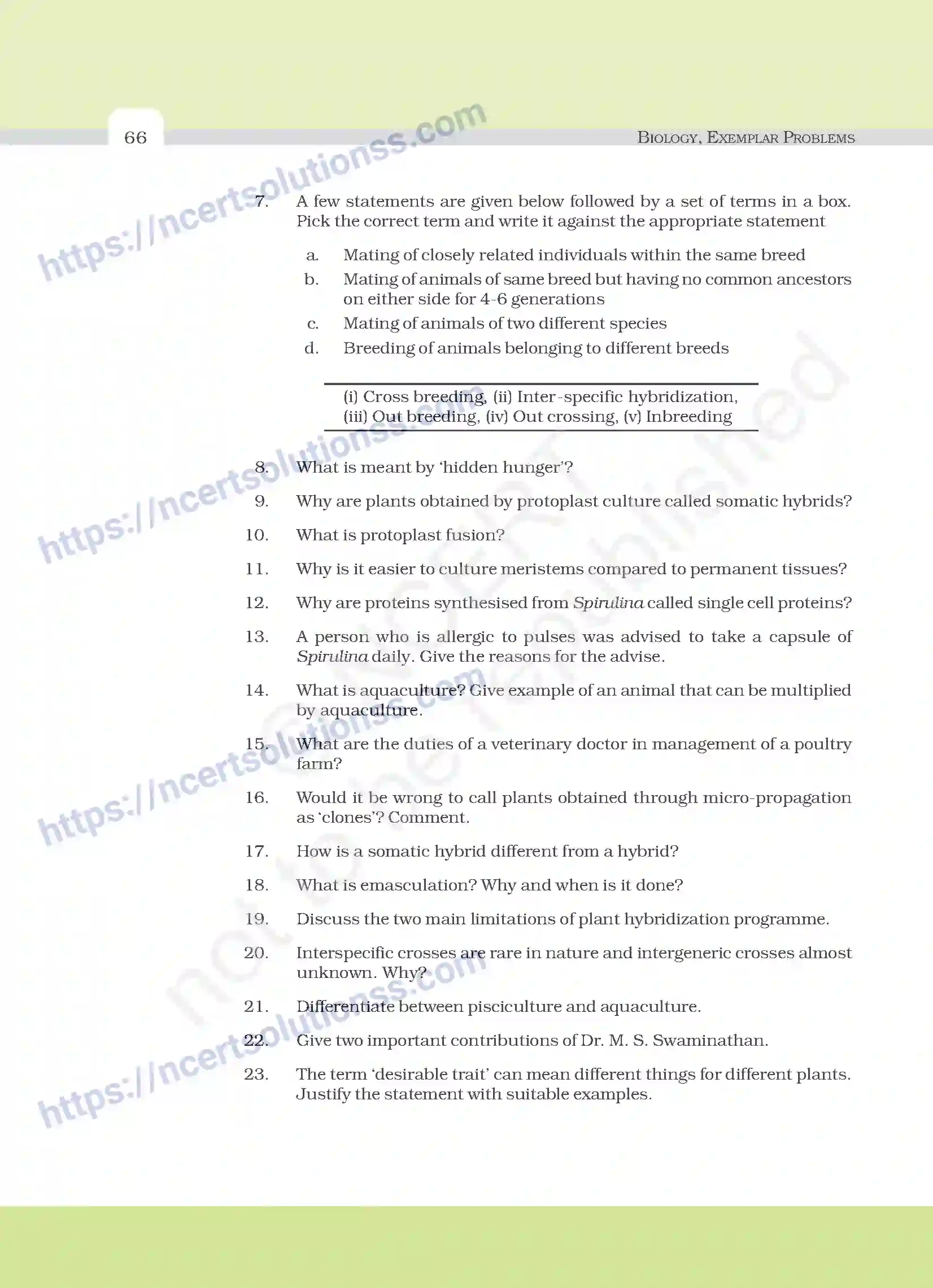 NCERT-Exemplar-Questions-Class-12-Biology--Strategies-For-Enhancement-In-Food-Production-25-page-6