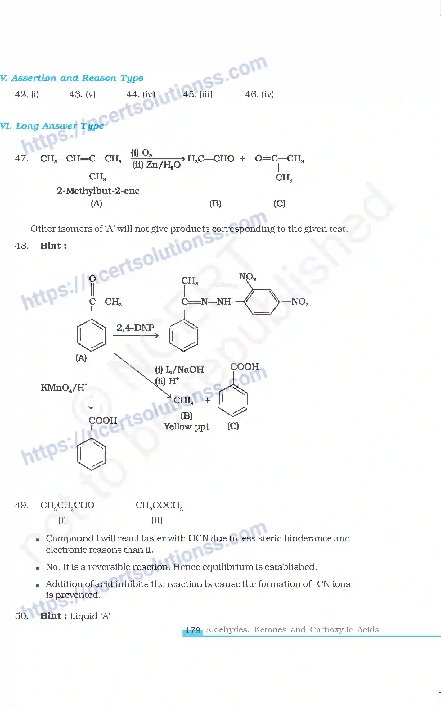NCERT-Exemplar-Questions-Class-12-Chemistry--Aldehydes-Ketones-and-Carboxylic-Acids-47-page-12