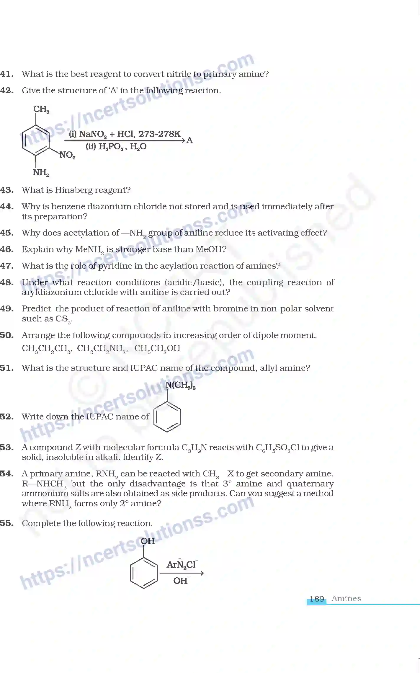 NCERT-Exemplar-Questions-Class-12-Chemistry--Amines-48-page-10