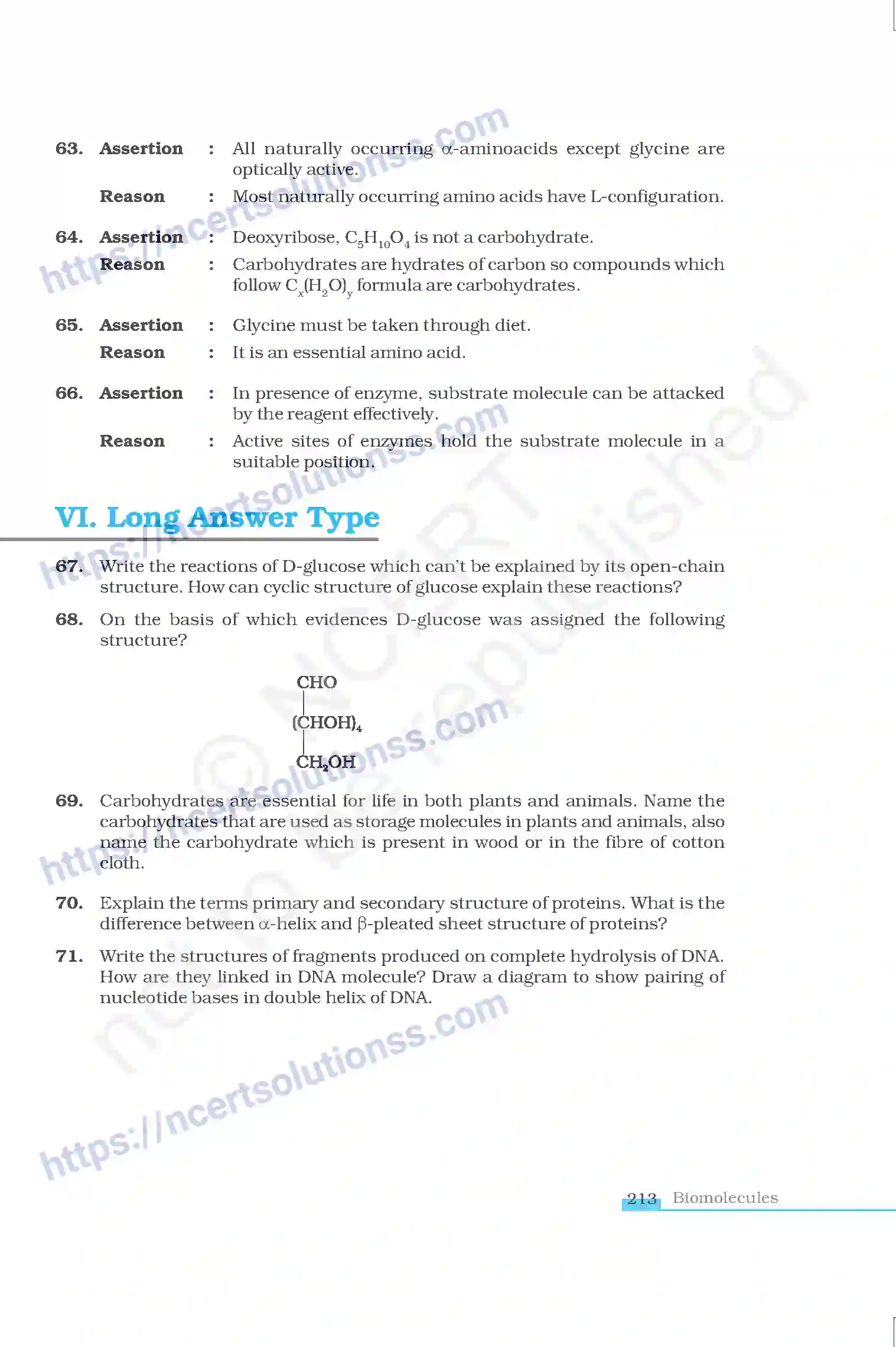 NCERT-Exemplar-Questions-Class-12-Chemistry--Biomolecules-49-page-12